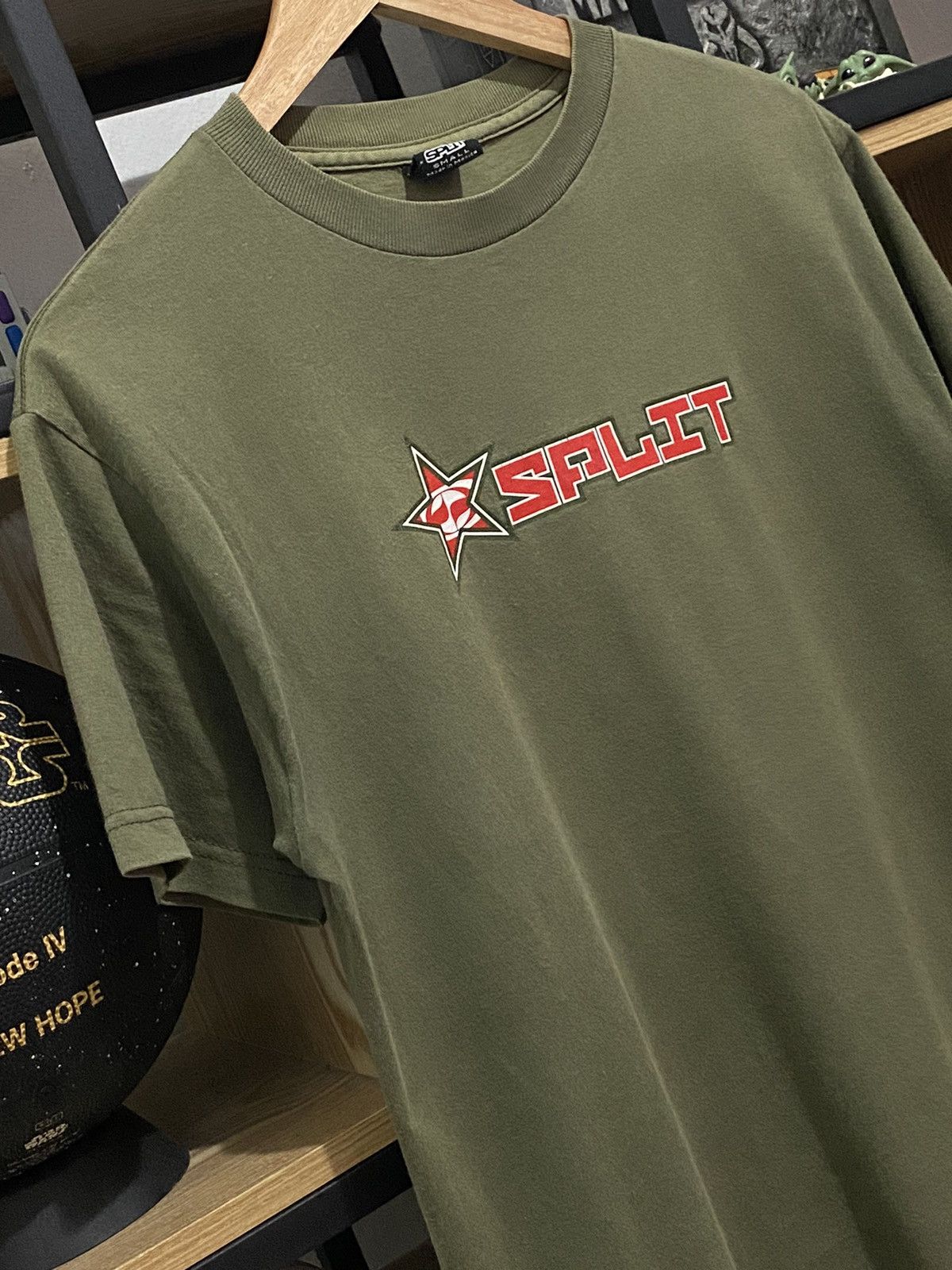 Split × Vintage Vintage 00s Split Star Logo Skateboard Tshirt Size US S / EU 44-46 / 1 - 2 Thumbnail