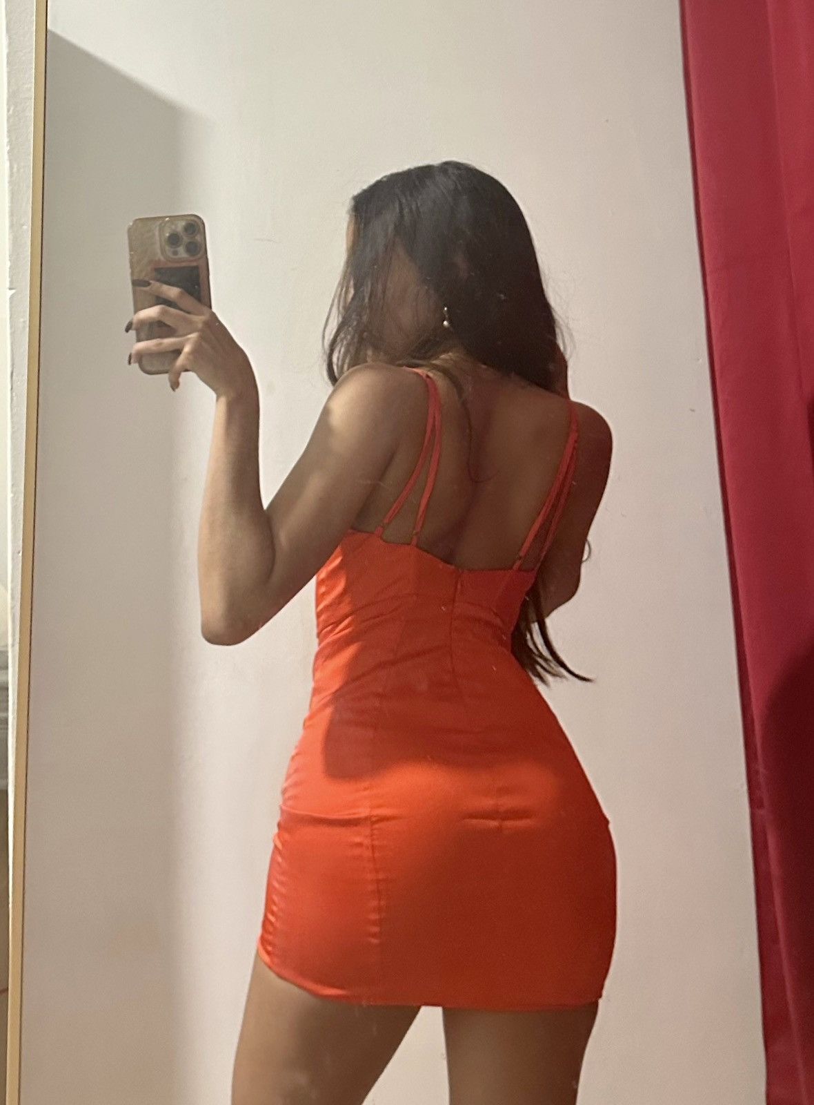 Other Orange Oh Polly mini bodycon dress Size XS / US 0-2 / IT 36-38 - 3 Thumbnail