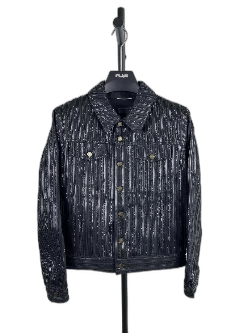 Saint Laurent Paris saint laurent denim jacket with beads Size US M / EU 48-50 / 2 - 1 Thumbnail