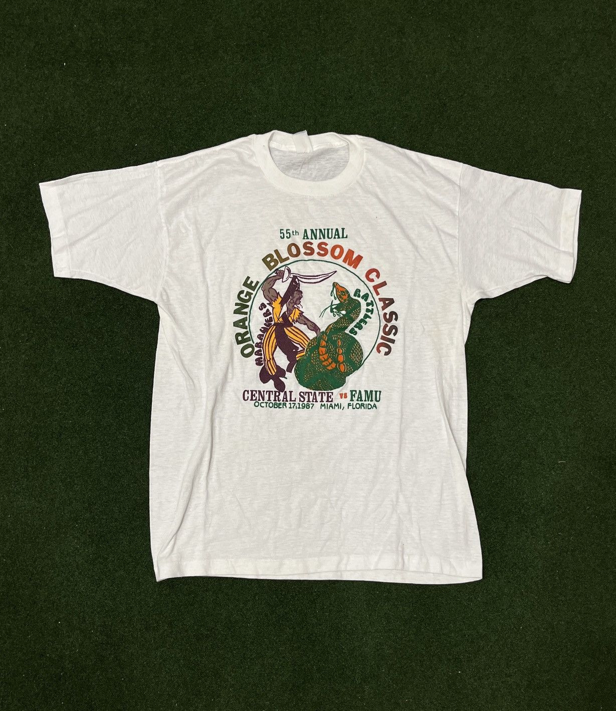 Vintage Vintage 90s FAMU vs Central Stare HBCU Tee size XL Size US XL / EU 56 / 4 - 1 Thumbnail