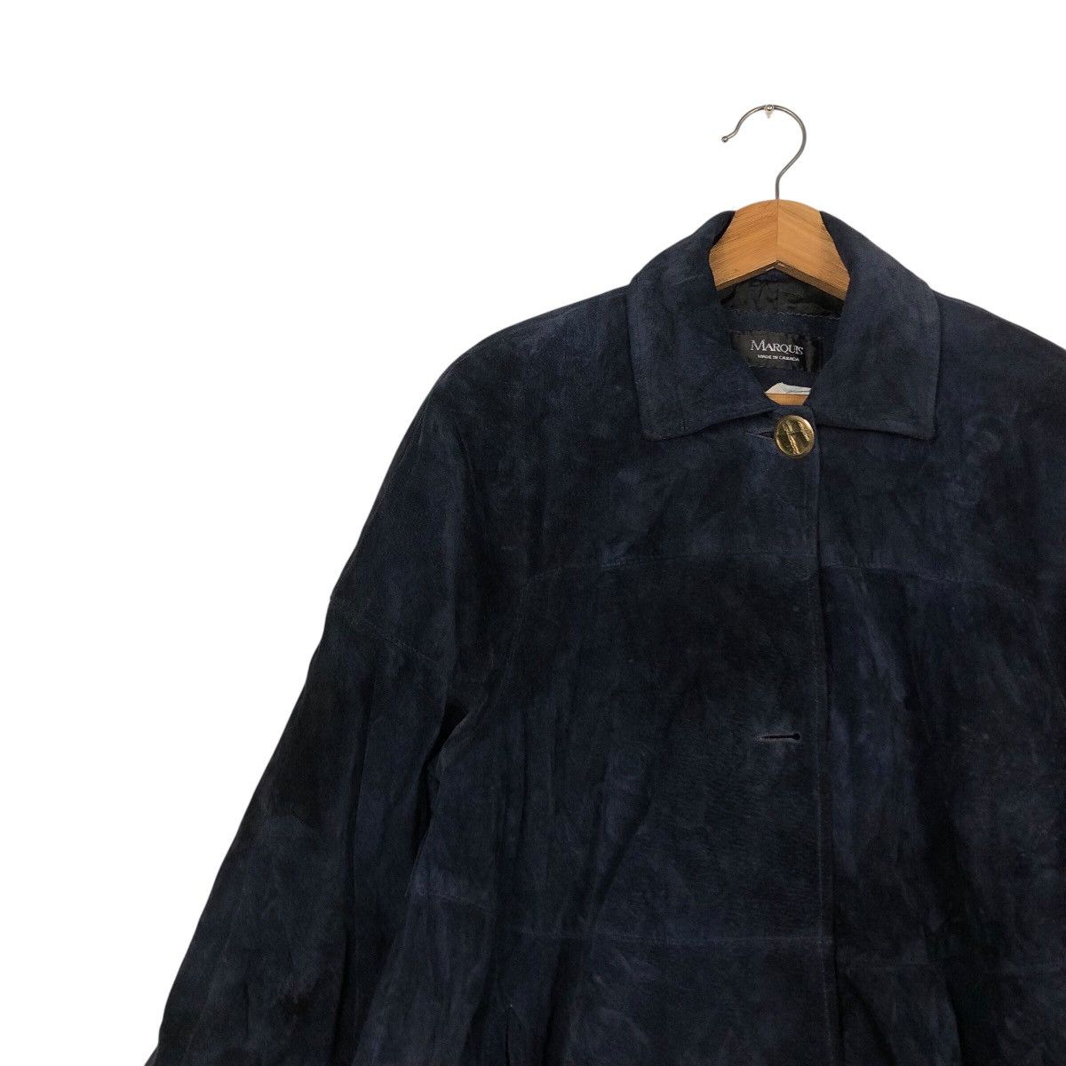 Designer × Japanese Brand 📌Vintage Long Jacket Marquis Made in Canada Genuine Leather Size US M / EU 48-50 / 2 - 9 Thumbnail