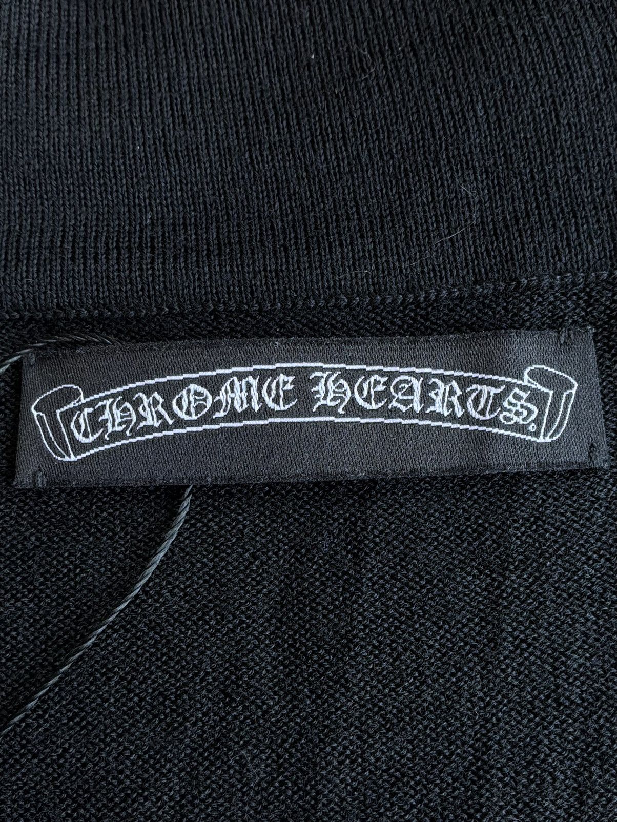 Chrome Hearts Vintage Chrome - Cross Patch Wool Turtle Neck Button Dress Size ONE SIZE - 9 Thumbnail