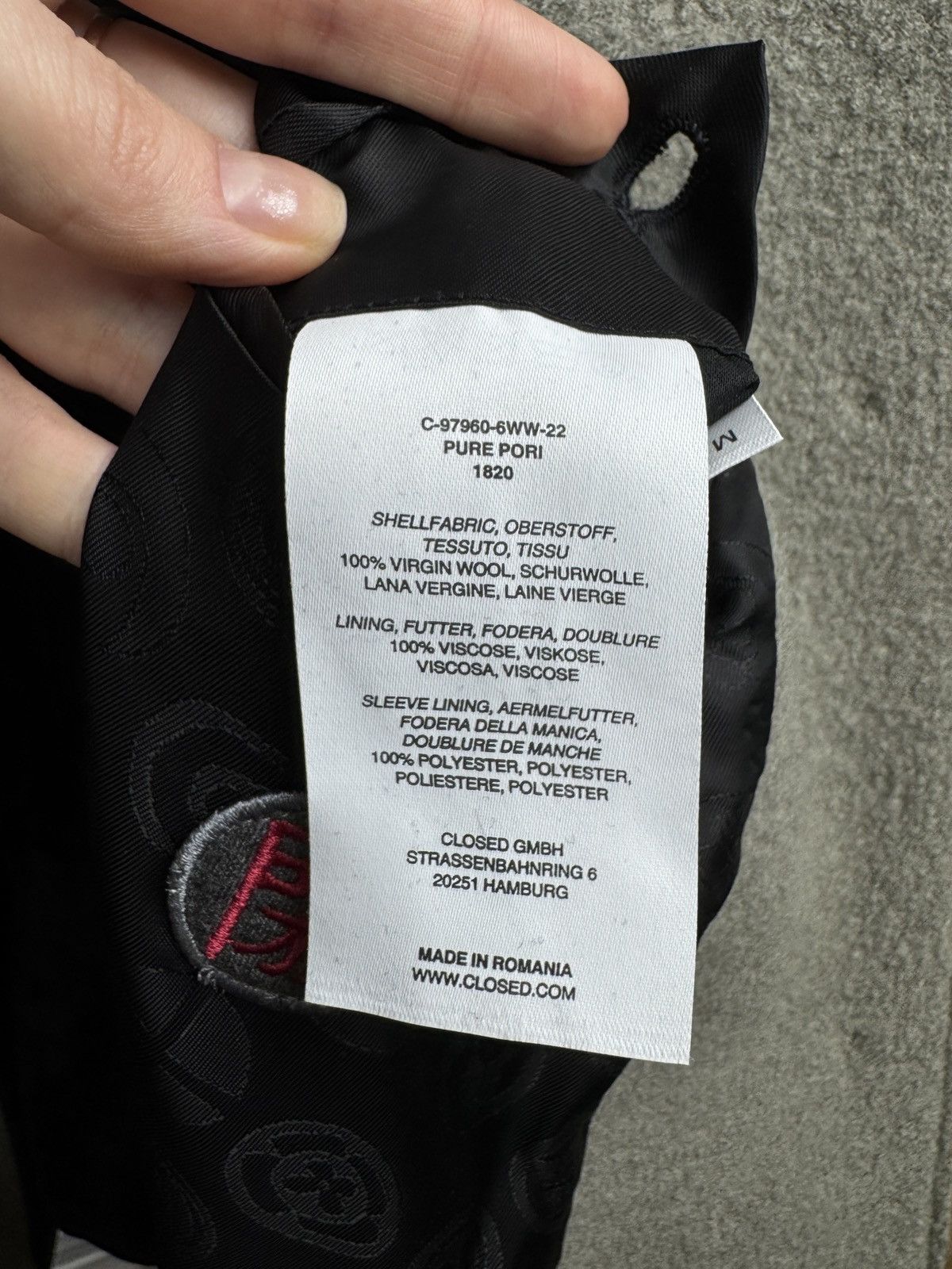 CLOSED Closed Pure Pori Italian Fabric Wool grey coat size M Size M / US 6-8 / IT 42-44 - 14 Thumbnail