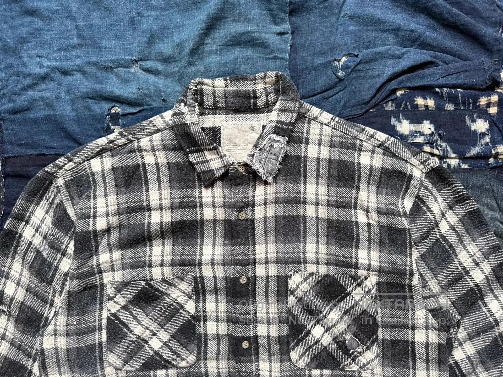 Madness Plaid Long Sleeve Button-Up Shirt. Size US L / EU 52-54 / 3 - 4 Thumbnail