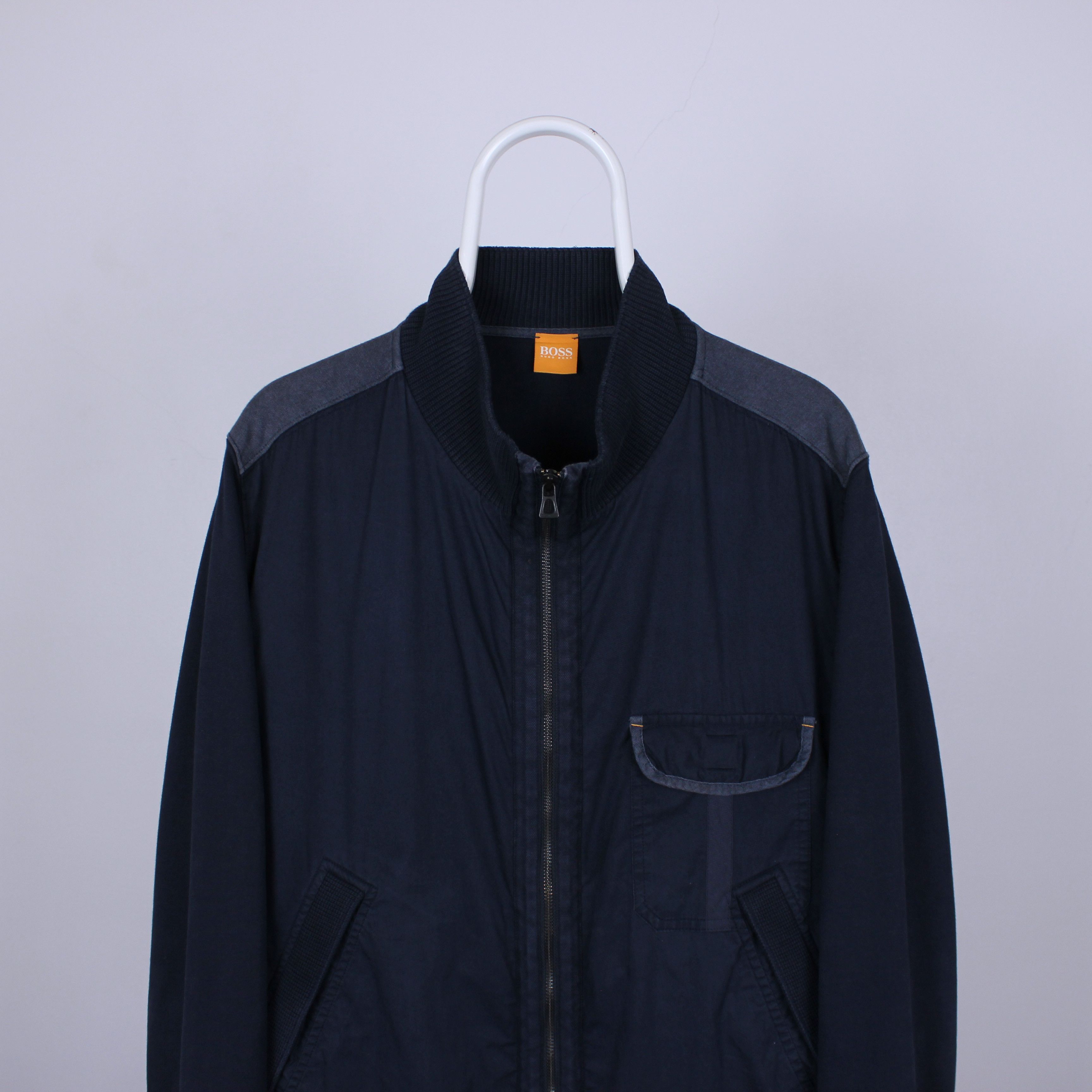 Hugo Boss Hugo Boss jacket men navy blue full zip XL XXL Size US XL / EU 56 / 4 - 1 Thumbnail