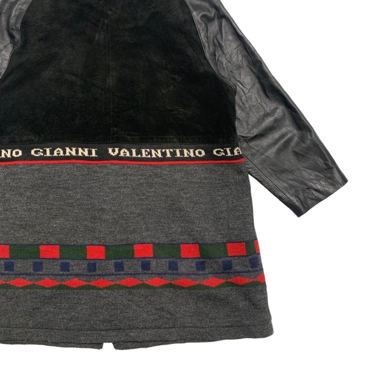 Japanese Brand Gianni Valentino Color Block Leather Jacket Size L / US 10 / IT 46 - 9 Thumbnail