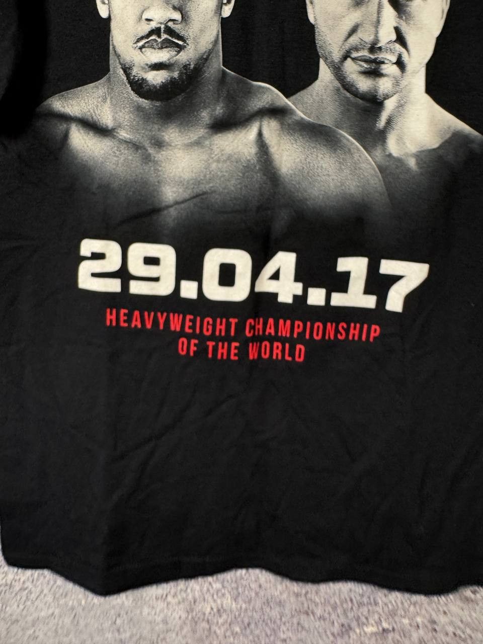 Gildan Anthony Joshua Vladimir Klitschko 2017 Fight Event T-Shirt Size US M / EU 48-50 / 2 - 6 Thumbnail