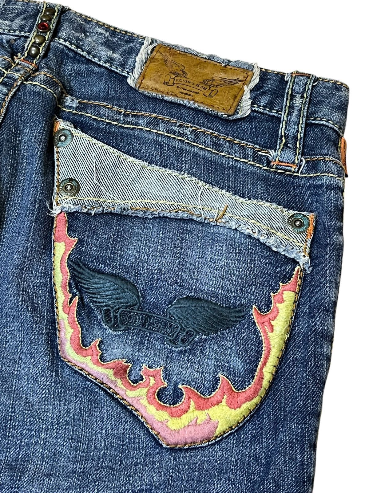 Robins Jeans FIRE🔥VINTAGE ROBIN’S FIRE MADE IN USA JEANS Size US 28 / EU 44 - 7 Thumbnail