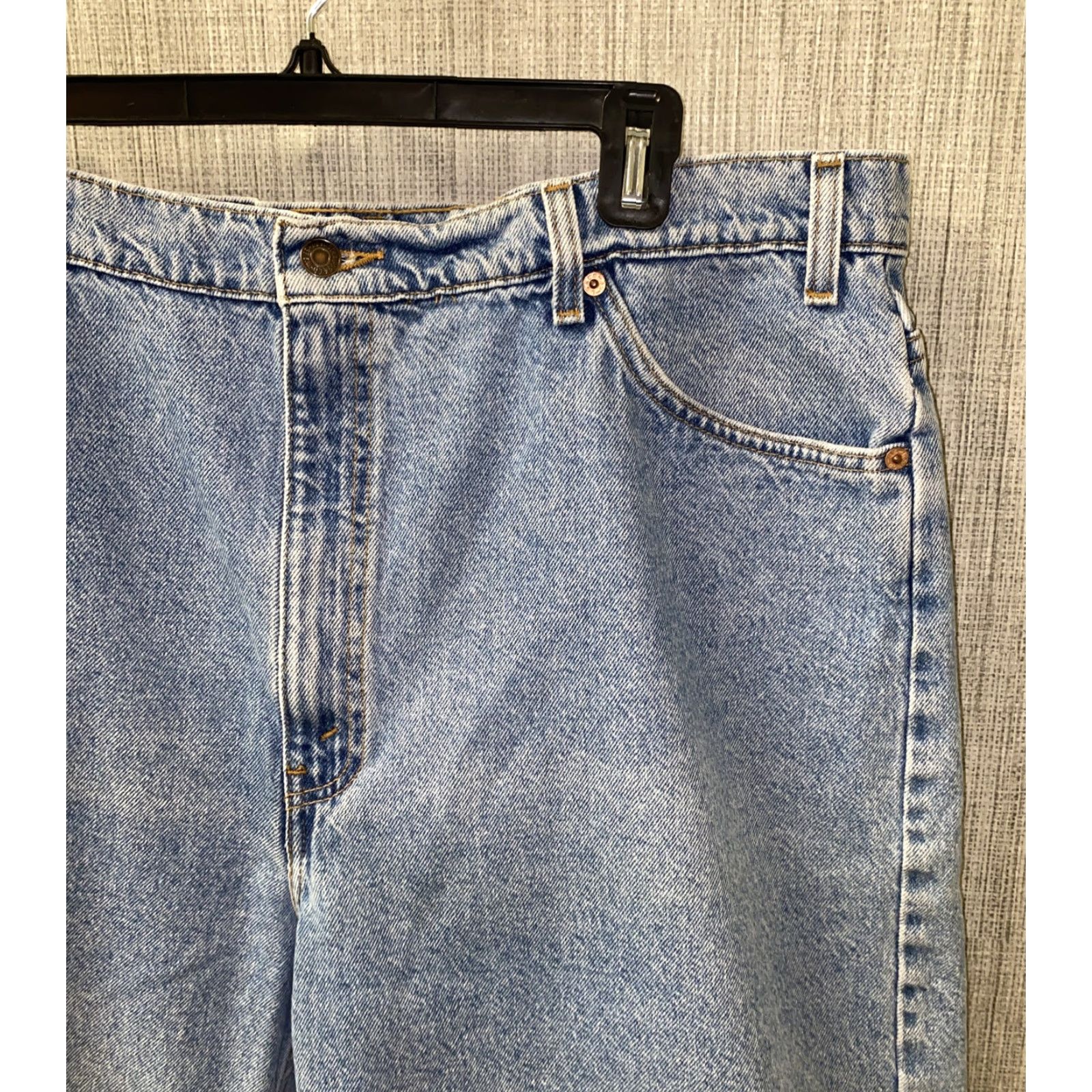 Denime VINTAGE Levi’s 550 Mens Blue Relaxed Fit Denim Jean Shorts Size 42 Denim Blue Levi’s 550 Jeans Mens Shorts 42 Size US 42 / EU 58 - 2 Thumbnail
