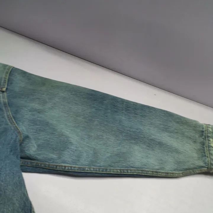 Balenciaga Balenciaga Denim Long Sleeve Hoodie Jacket 0079-2507 Size US M / EU 48-50 / 2 - 4 Thumbnail