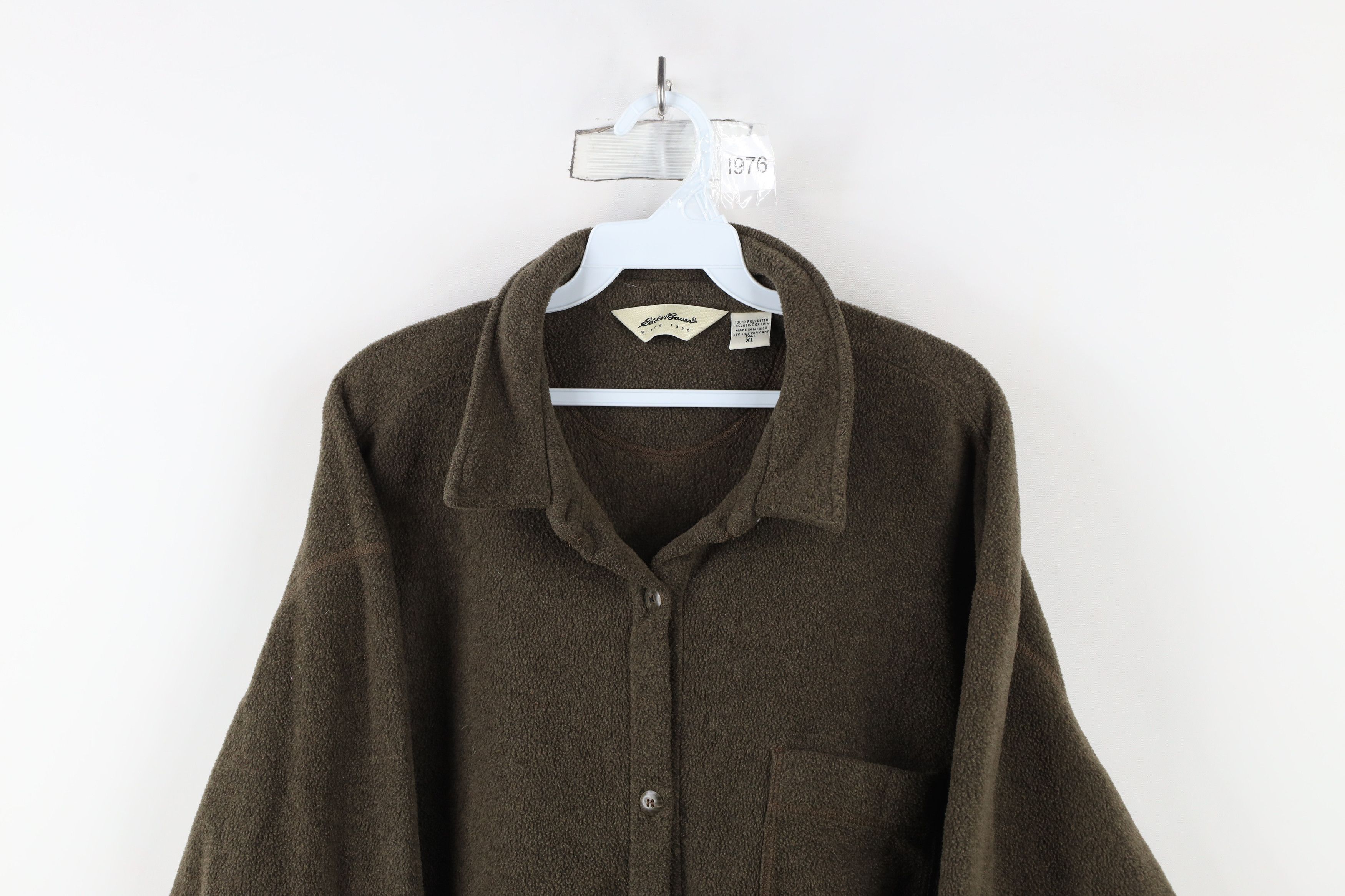 Eddie Bauer × Vintage Vintage 90s Eddie Bauer Fleece Button Shirt Jacket Jac Shirt Size XL / US 12-14 / IT 48-50 - 2 Thumbnail