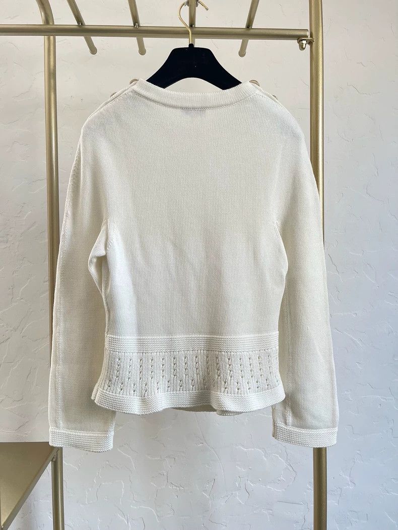 Chanel Chanel 23c cream white retro long sleeves Size XXS / US 00 / IT 34 - 2 Thumbnail