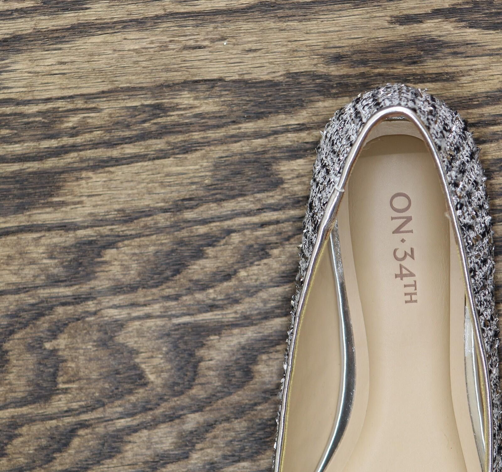 Other Nwt On 34th Bow Flats 10019810900 Silver Tweed Gray 5m Size US 5 / IT 35 - 7 Thumbnail