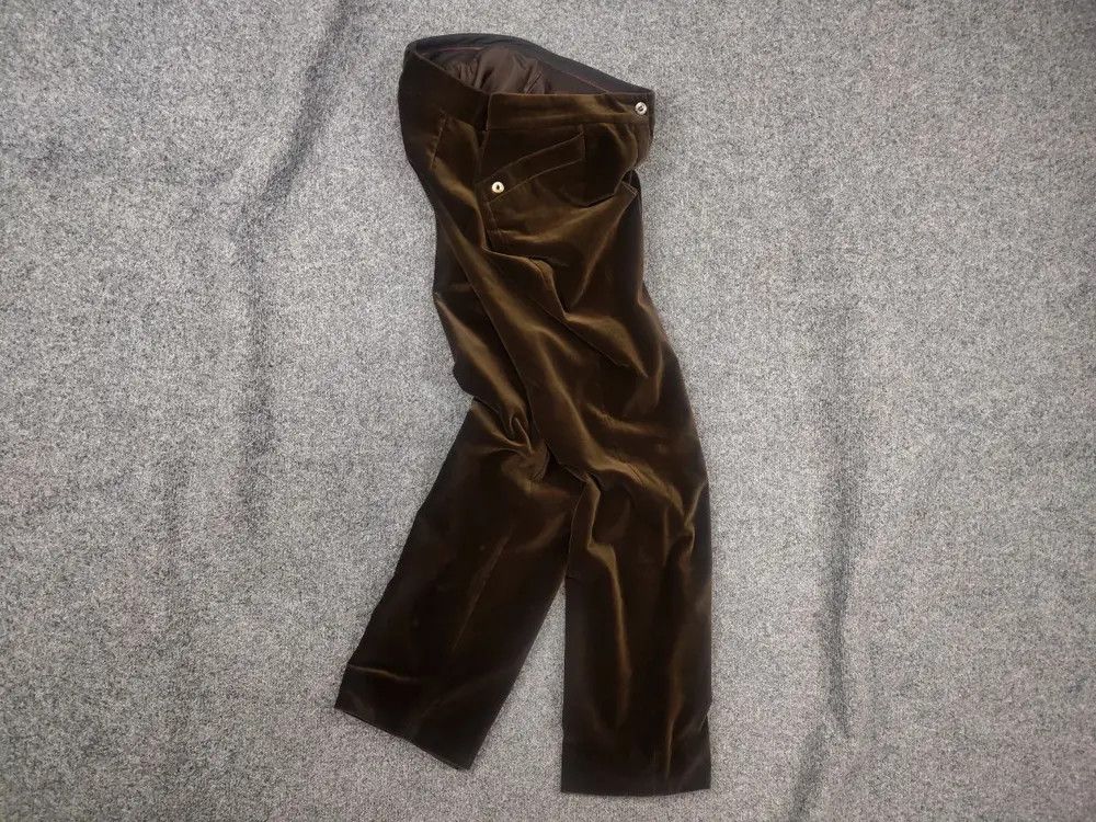 Loro Piana Loro piana Italy Design Velour straight trousers Pants Size 29" - 1 Thumbnail