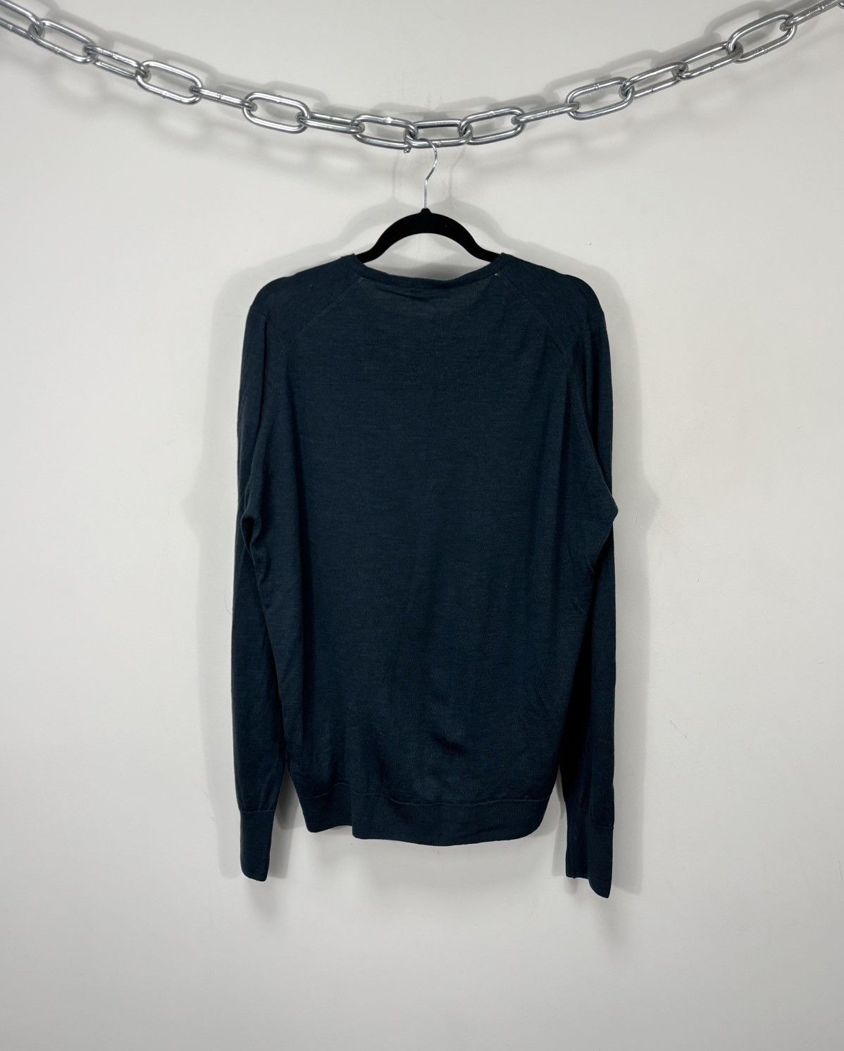 John Smedley John Smedley Men’s Dark Green Classic Wool Sweater Jumper Size US XXL / EU 58 / 5 - 9 Thumbnail