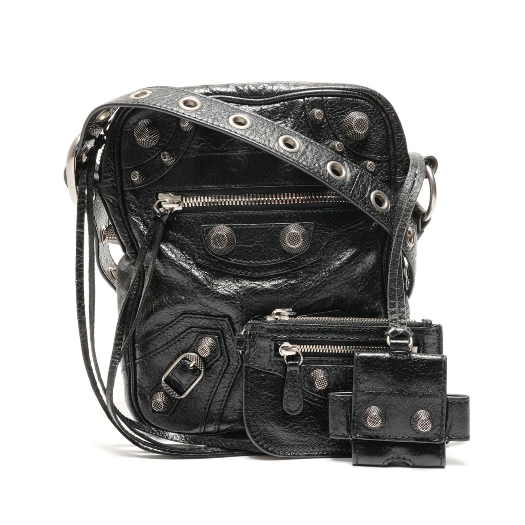 Balenciaga Balenciaga Leather Le Cagole Crossbody Bag Shoulder Black Size ONE SIZE - 1 Thumbnail