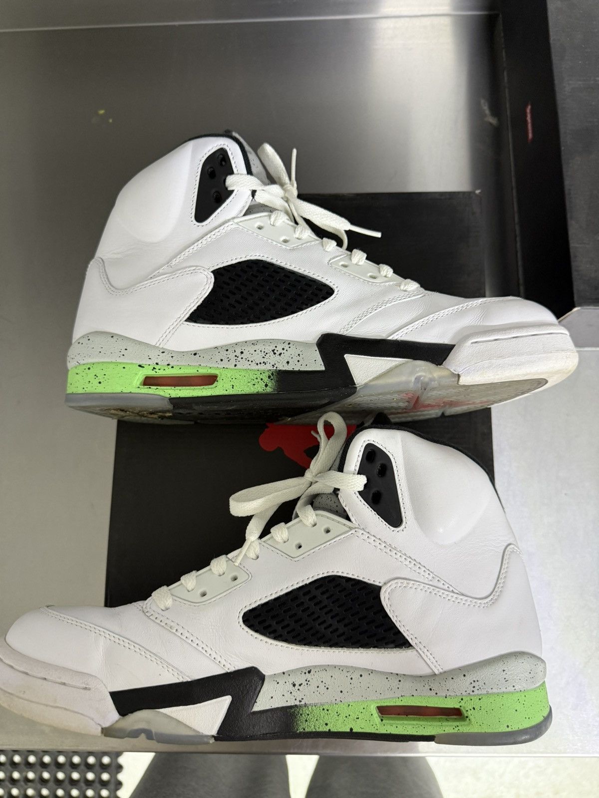 Jordan Brand Jordan 5 poison green Size US 11.5 / EU 44-45 - 3 Thumbnail