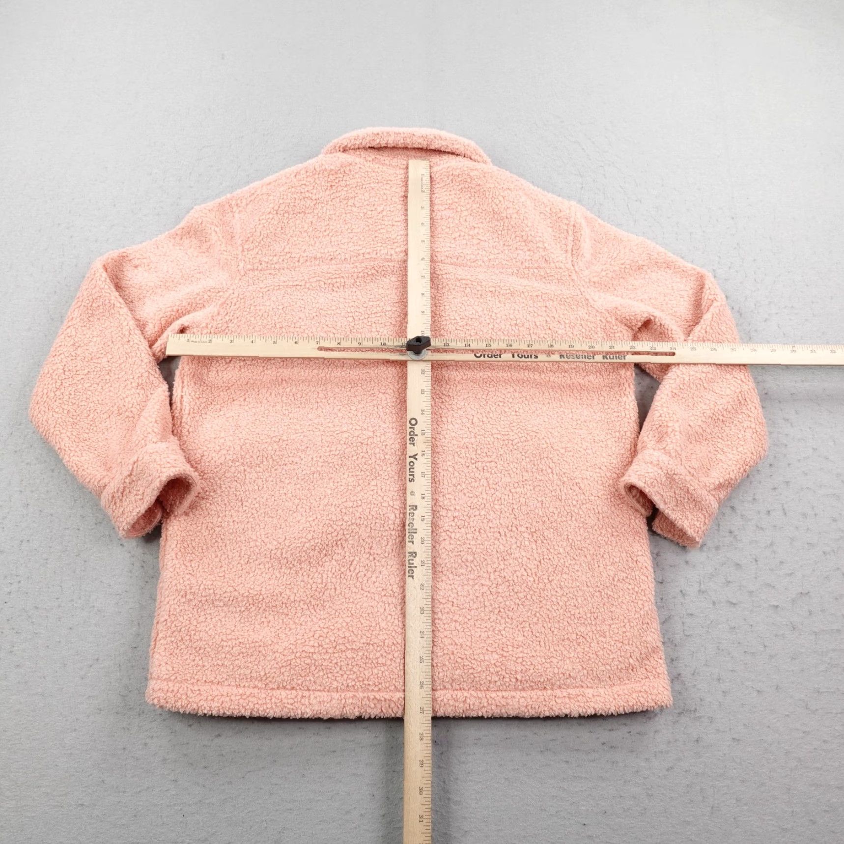 Marine Layer Marine Layer Jacket Womens Medium Pink Eden Overshirt Sherpa Fleece Shacket Soft Size M / US 6-8 / IT 42-44 - 6 Thumbnail