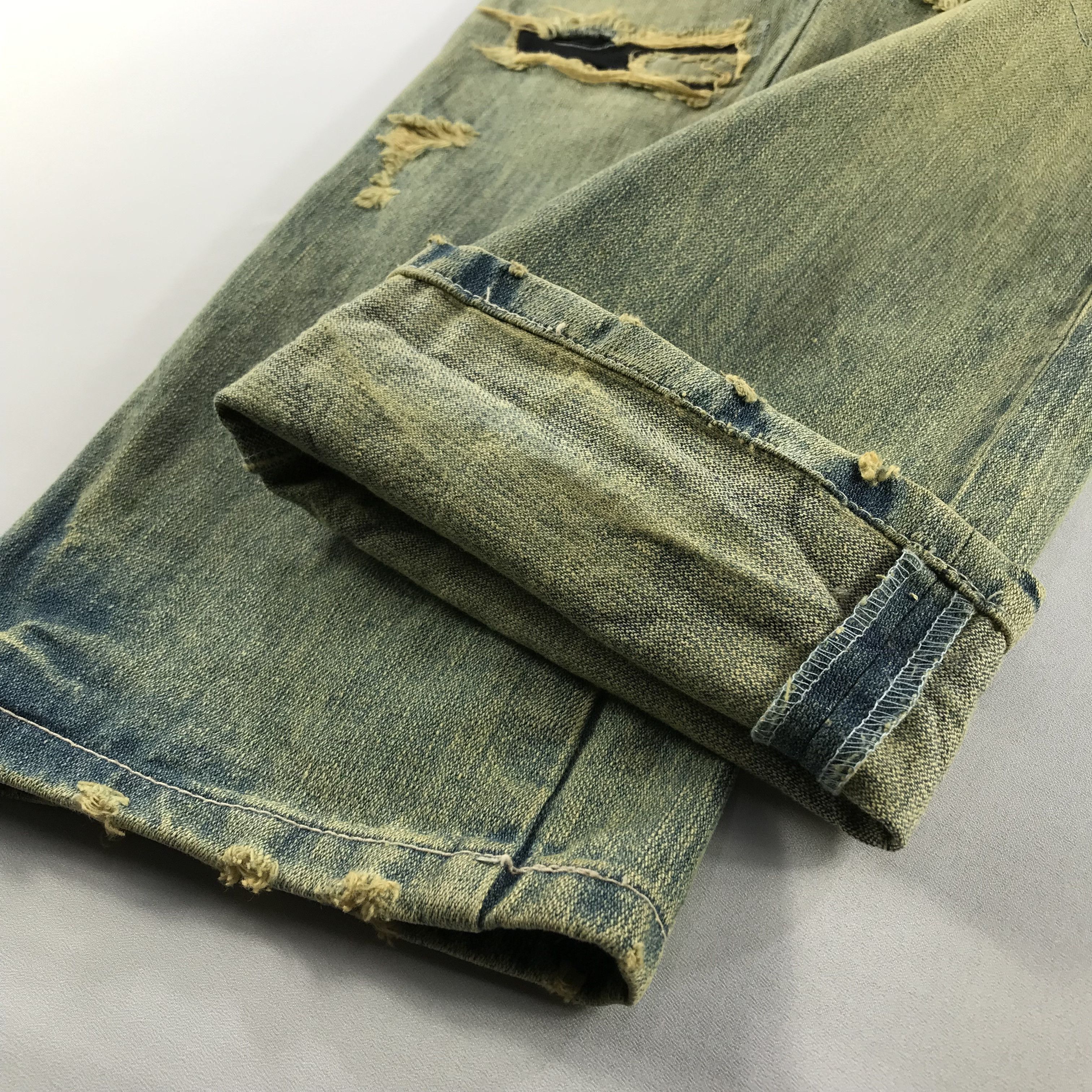 Japanese Brand Japanese Brand Limited Jeans Mud Wash Distressed Denim Size US 32 / EU 48 - 6 Thumbnail