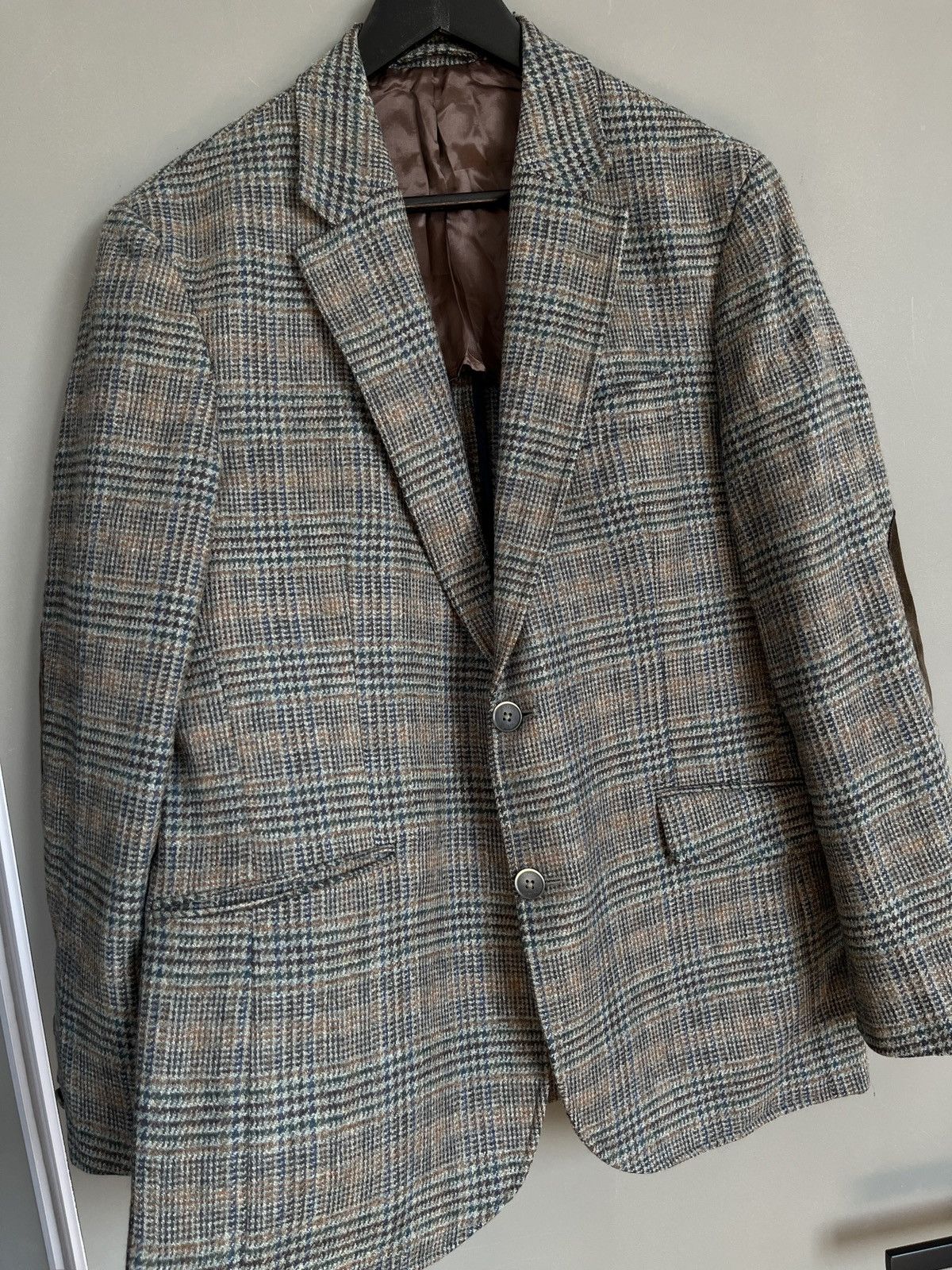 Hackett Hackett Tweed Wool Blazer Size 52L - 6 Thumbnail