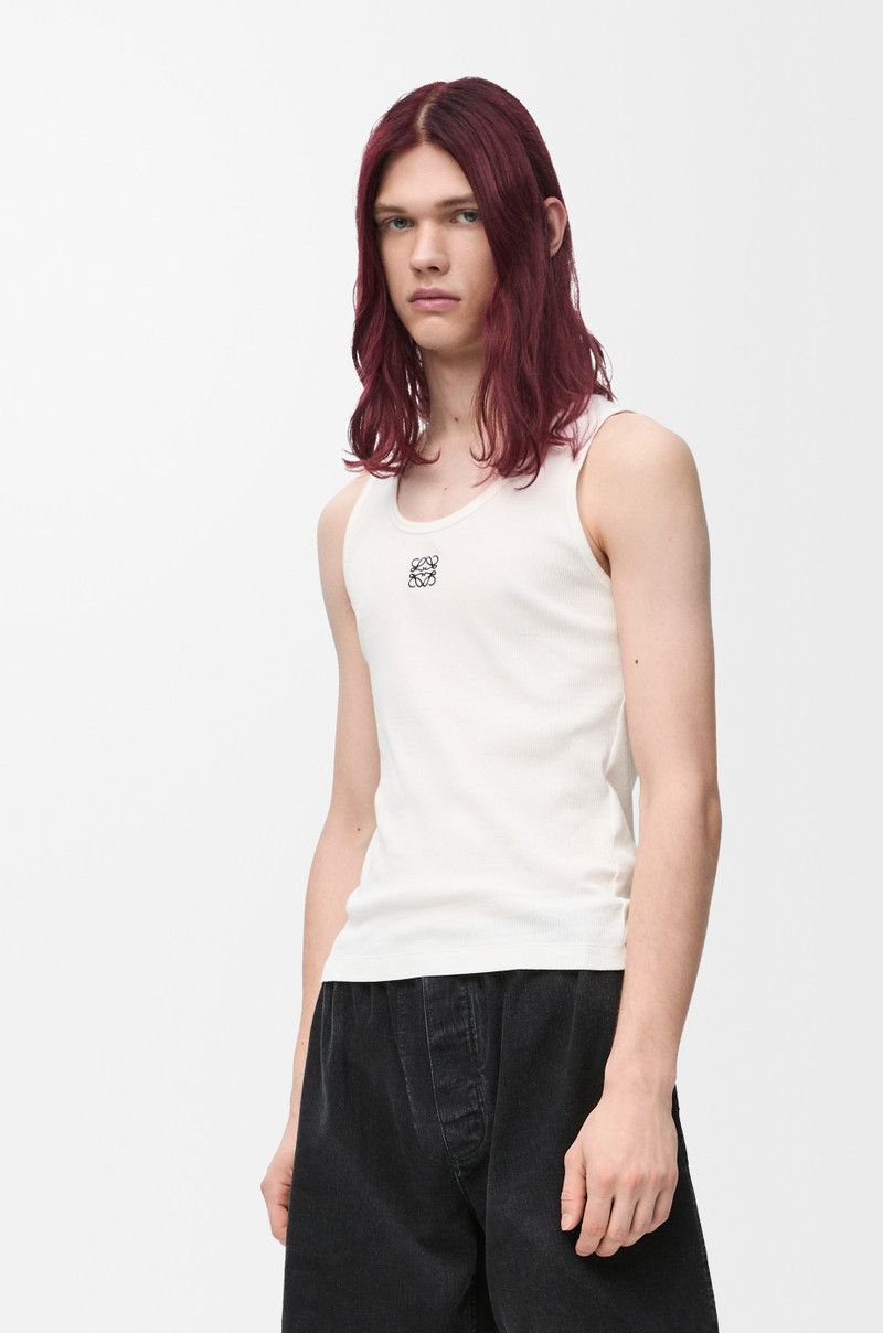Loewe o1in1g0526 Anagram Tank Top in White Size US S / EU 44-46 / 1 - 3 Thumbnail