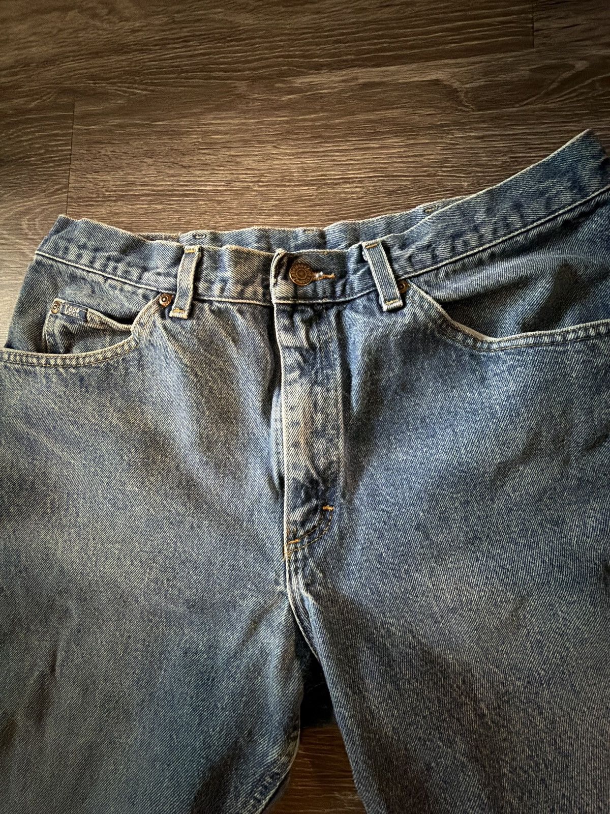 Lee Classic Vintage Heavyweight Natural Faded Lee Jeans Size US 31 - 2 Thumbnail