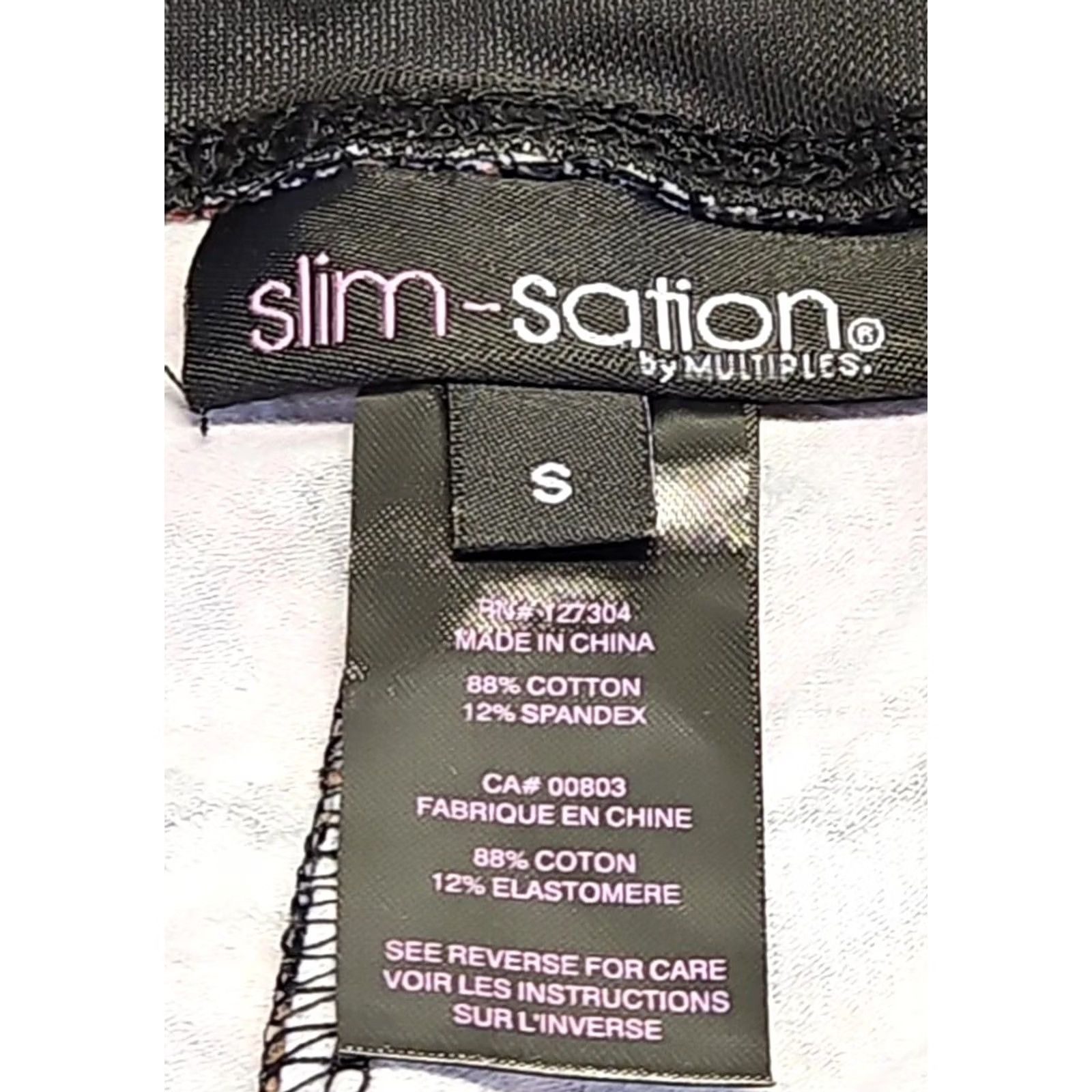 Vintage VINTAGE? Slim-Sation Pull On Pants Lot 2 Small Boho Paisley Aztec Stretch Slimming NWT Size 28" / US 6 / IT 42 - 4 Thumbnail