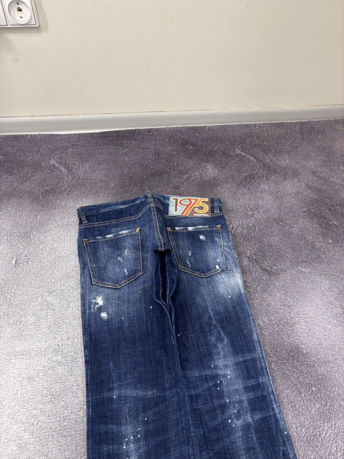 Dsquared2 Dsquared2 Women’s Distressed Painted Blue Denim Jeans Size 30" / US 8 / IT 44 - 11 Thumbnail
