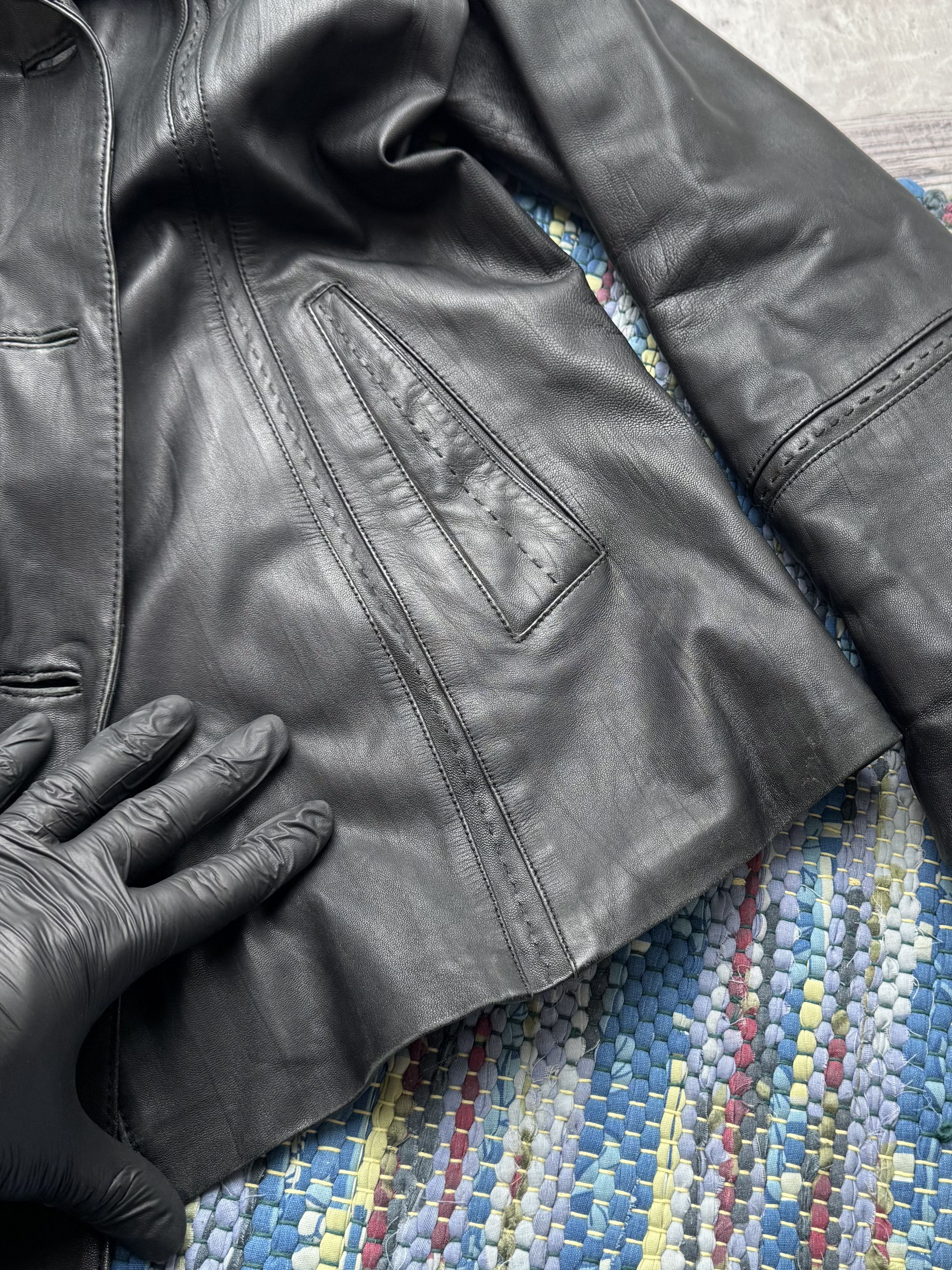 Vintage Vintage Genuine Leather Jacket Button Front Casual Coat Size L / US 10 / IT 46 - 9 Thumbnail
