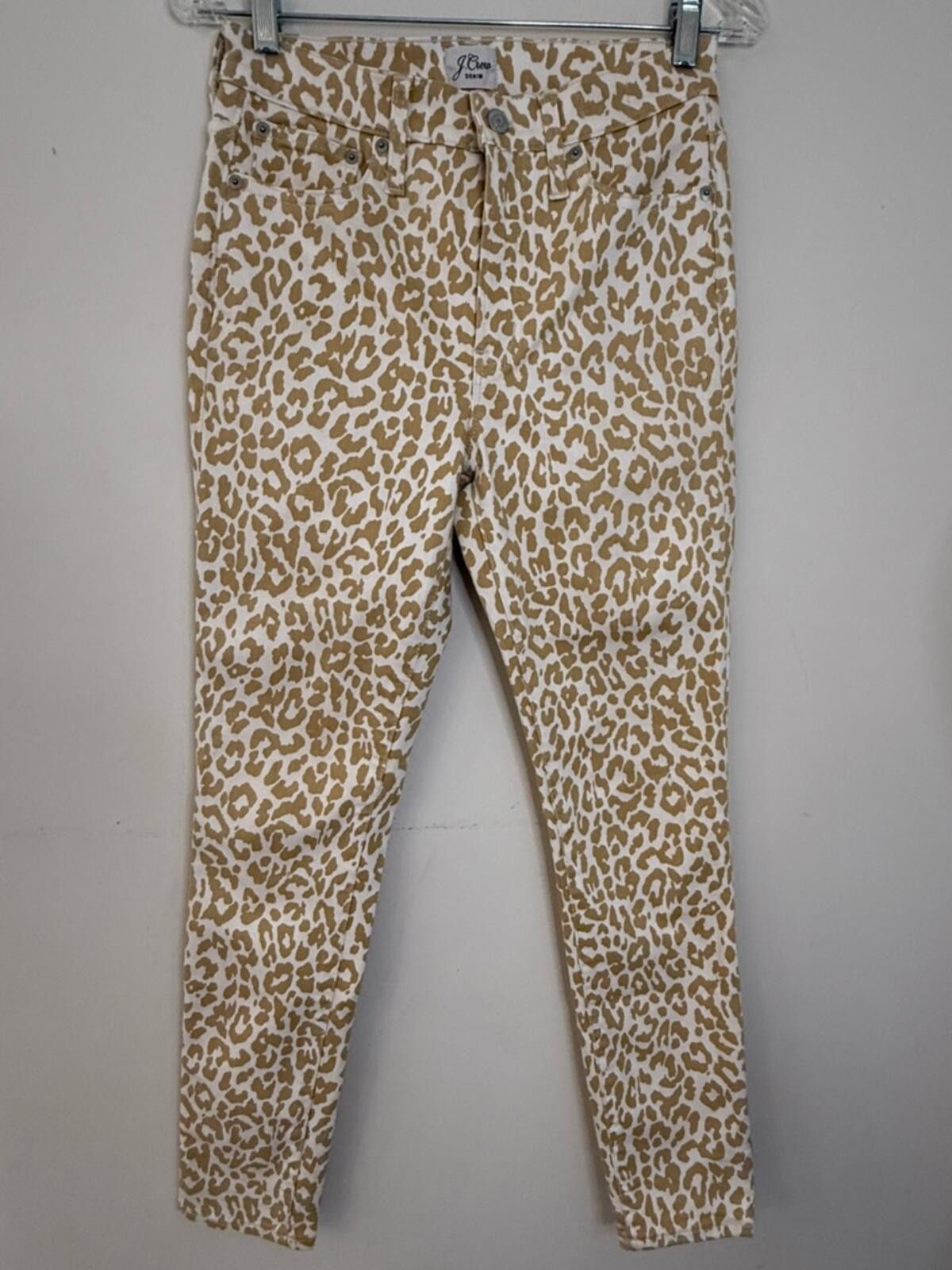 Other J. Crew Factory High-Rise Toothpick leopard print jeans 27” Size 27" / US 4 / IT 40 - 3 Thumbnail