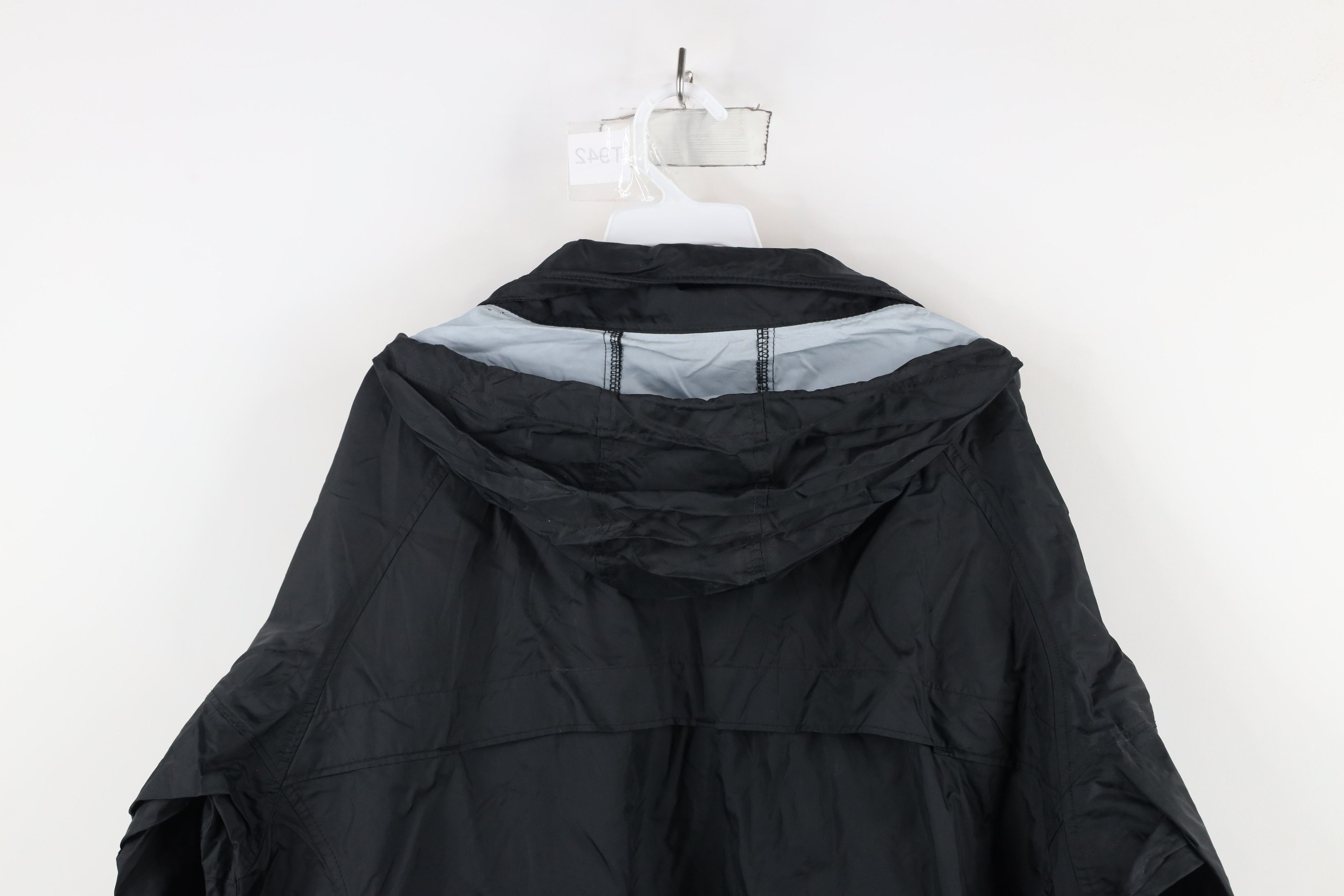 Columbia × Vintage Vintage 90s Columbia Hooded Packable Rain Jacket Black Size US L / EU 52-54 / 3 - 14 Thumbnail