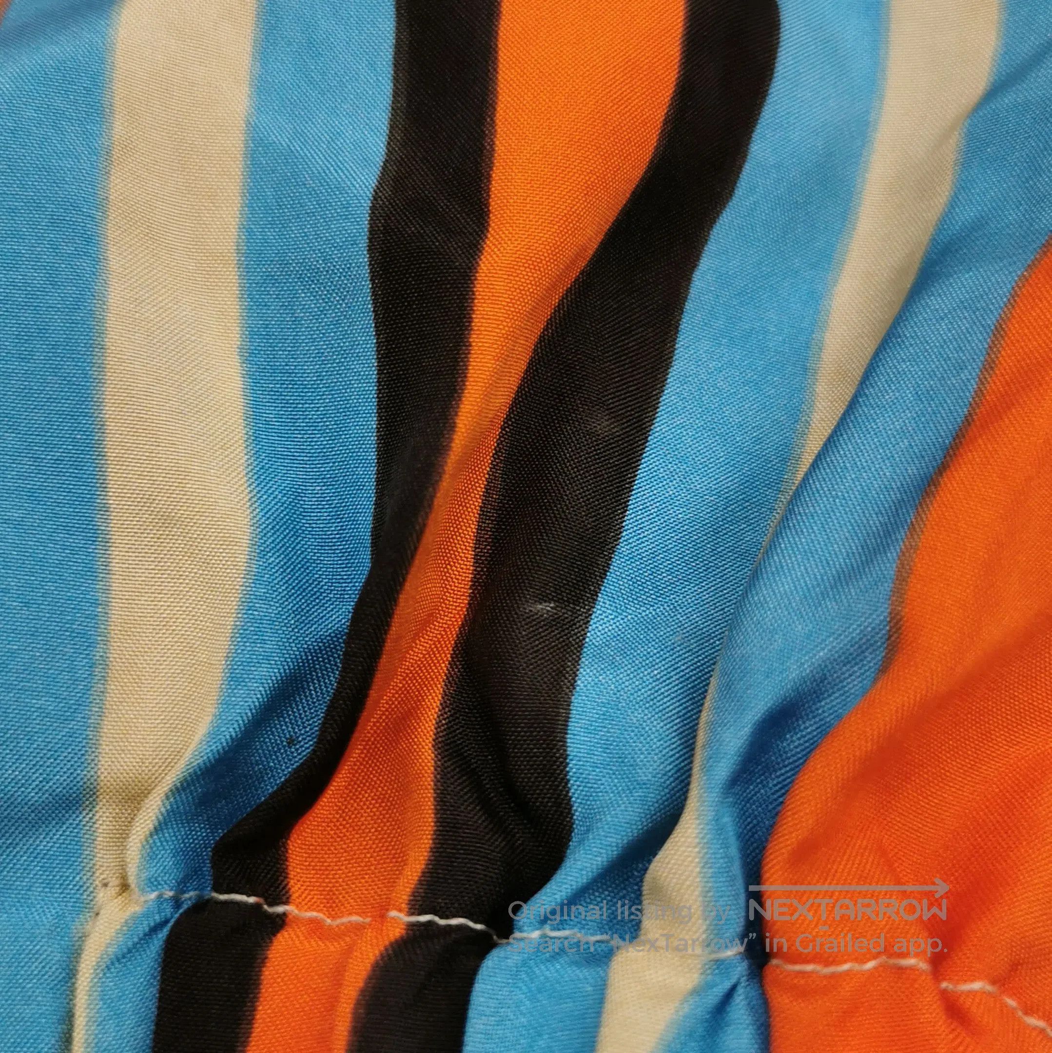 Prada Prada Striped Silk Logo Collared Long Sleeve Shirt . Size S / US 4 / IT 40 - 6 Thumbnail