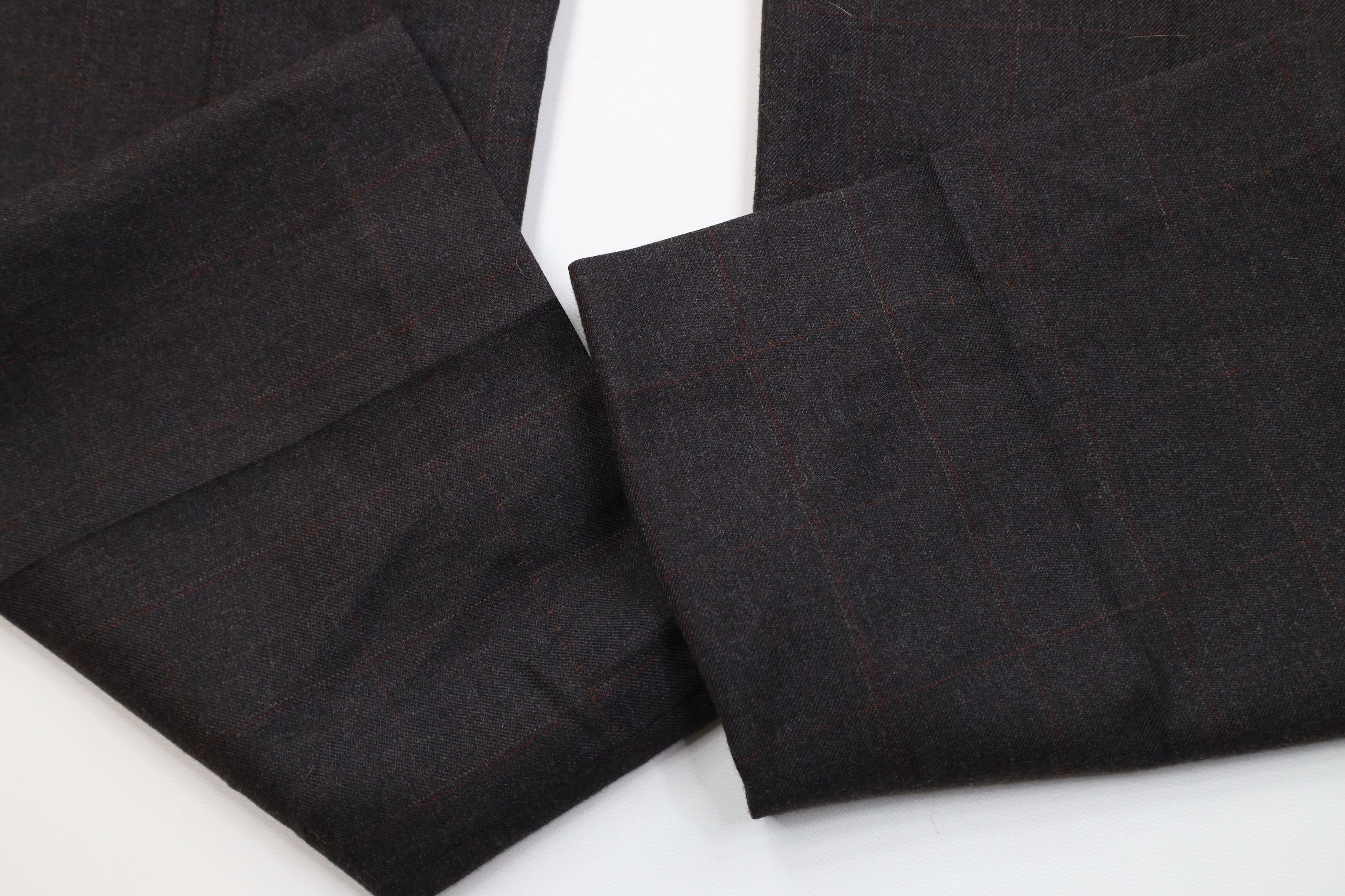 Vintage Vintage 70s Streetwear Knit Wide Leg Chino Pants Plaid USA Size US 36 / EU 52 - 6 Thumbnail
