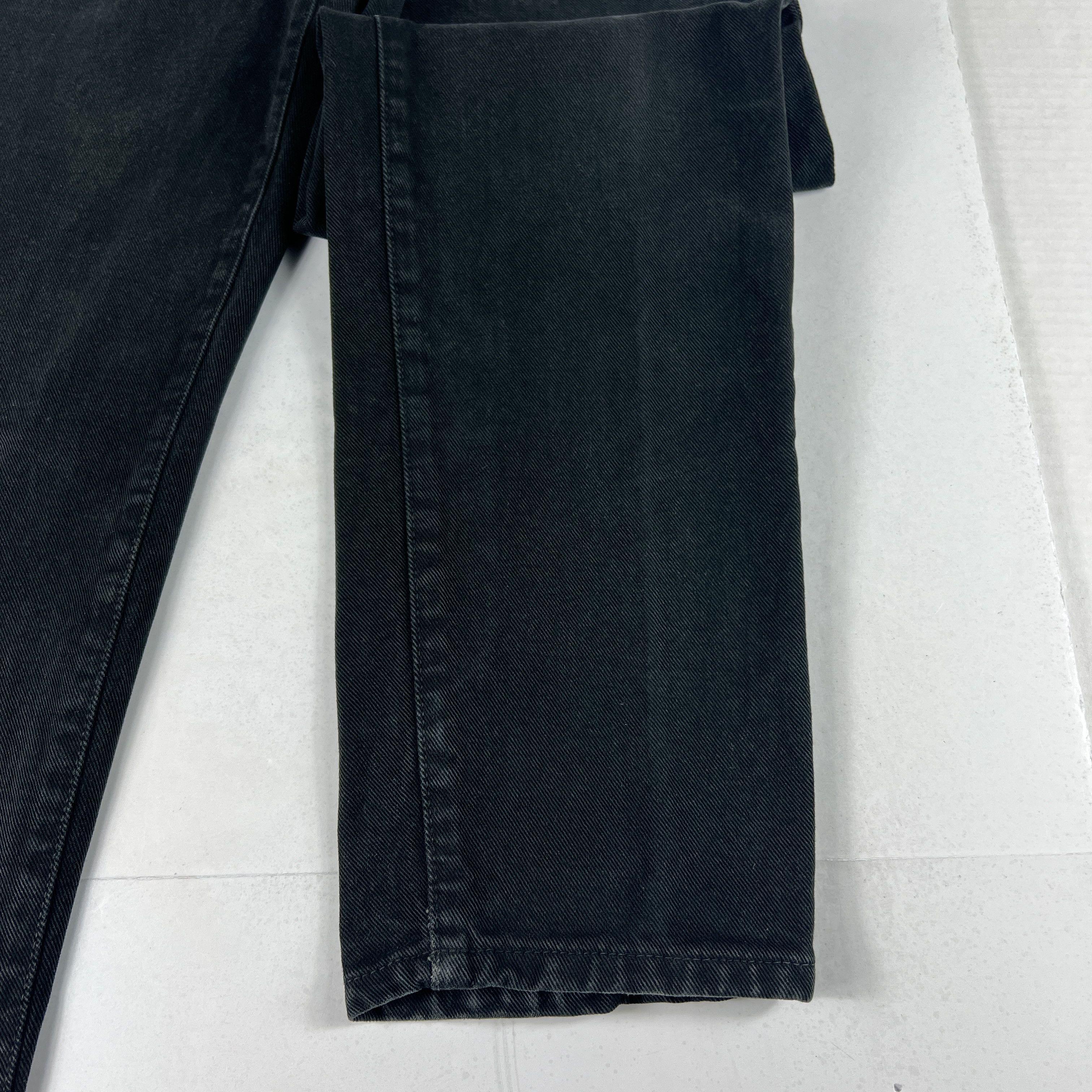 Calvin Klein × Vintage VTG CK Calvin Klein Jeans Straight Black Faded Cotton Denim Size US 32 / EU 48 - 5 Thumbnail
