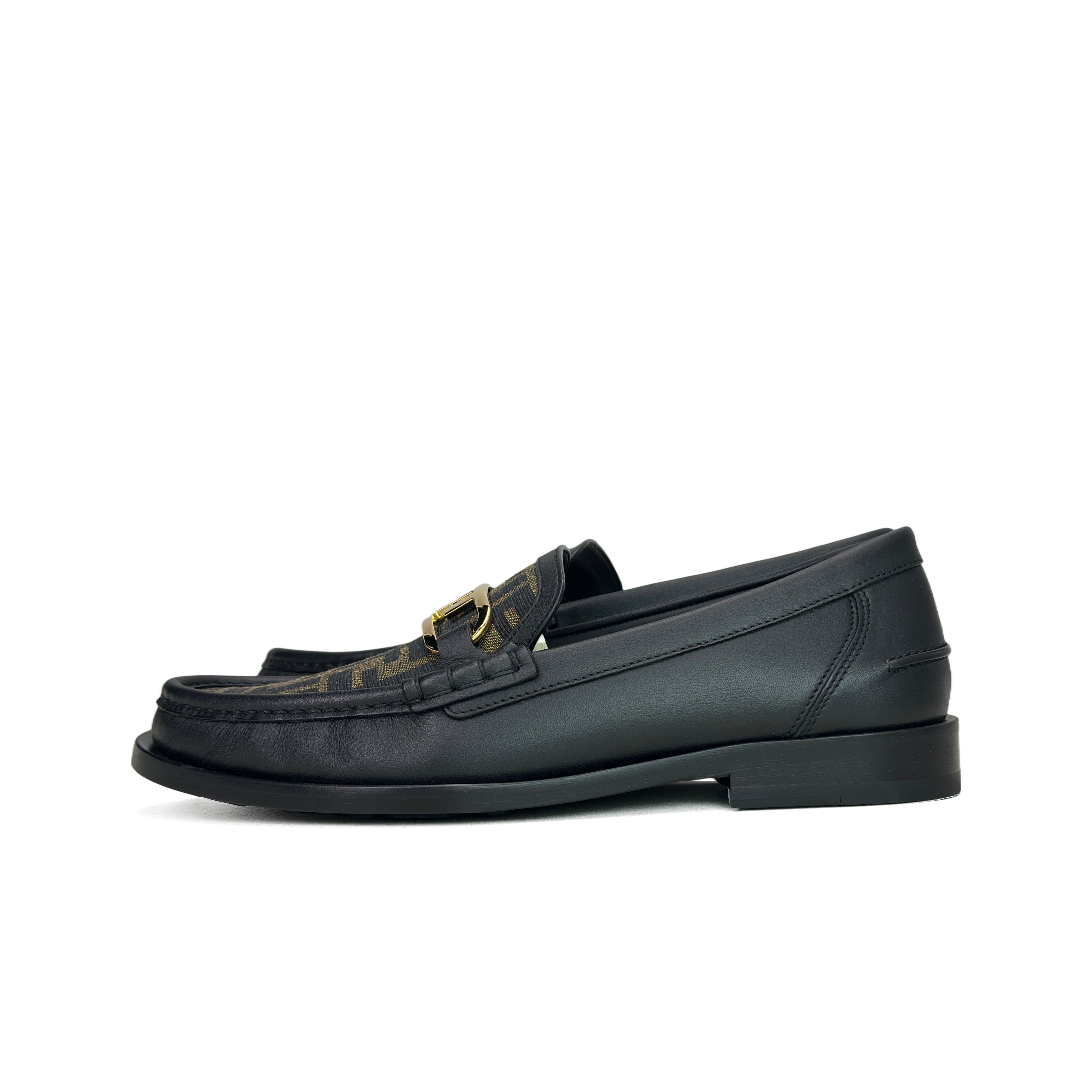 Fendi Fendi O'Lock FF Logo Leather Loafers Size 40.5 Size US 7.5 / EU 40-41 - 1 Thumbnail