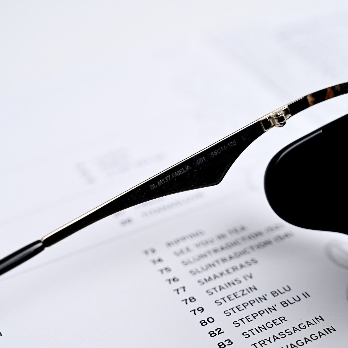 Yves Saint Laurent SAINT LAURENT SL M137 AMELIA SUNGLASSES Size ONE SIZE - 6 Thumbnail