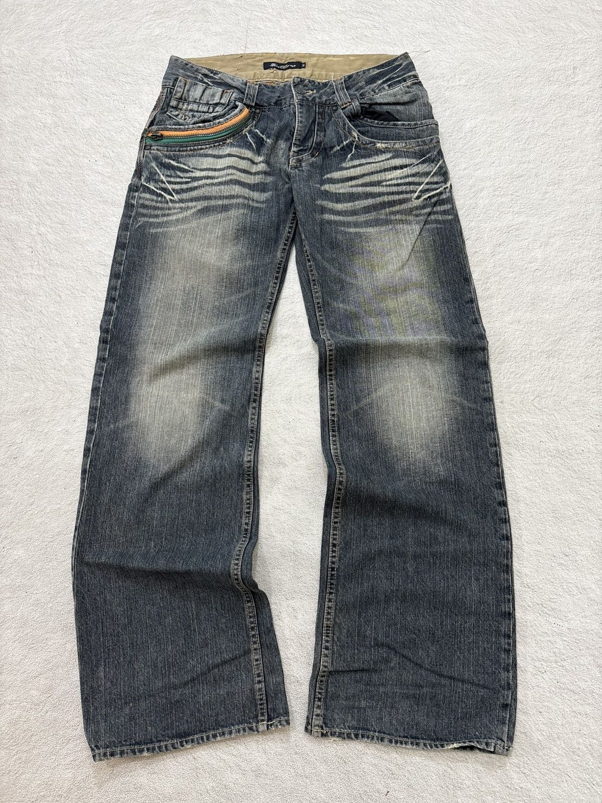 Kapital 2000s Rootthree destroy wash denim kapital style Size US 30 / EU 46 - 1 Thumbnail