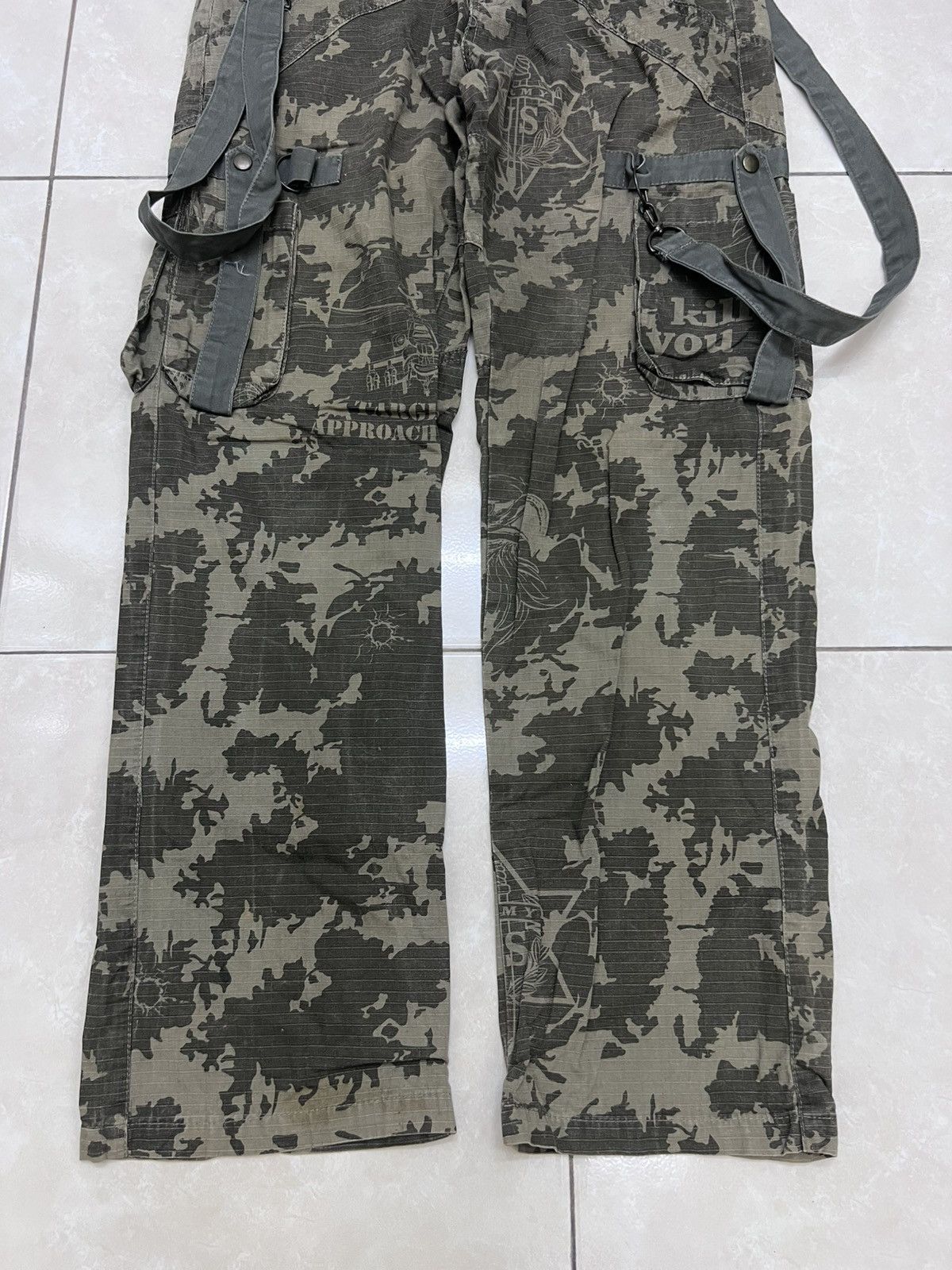 Japanese Brand RiseFire Tactical Camo Bondage Cargo Pant Size US 34 / EU 50 - 3 Thumbnail