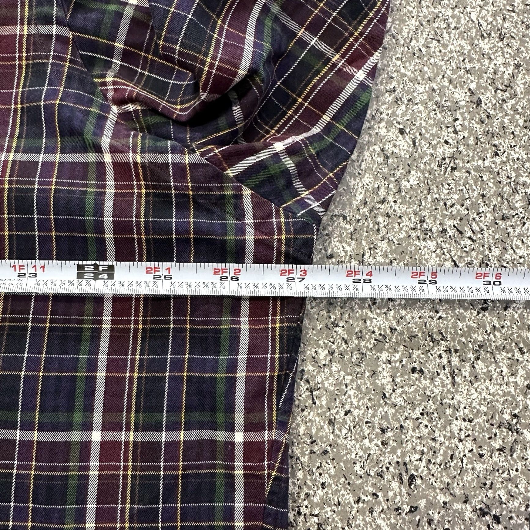 Ralph Lauren Ralph Lauren Button-Up Shirt Mens 2XL Long Sleeve Ivory Purple Plaid Cotton Button-Down Collar Classic Fit Regular Size Type: 2XL Purple Size US XXL / EU 58 / 5 - 3 Thumbnail
