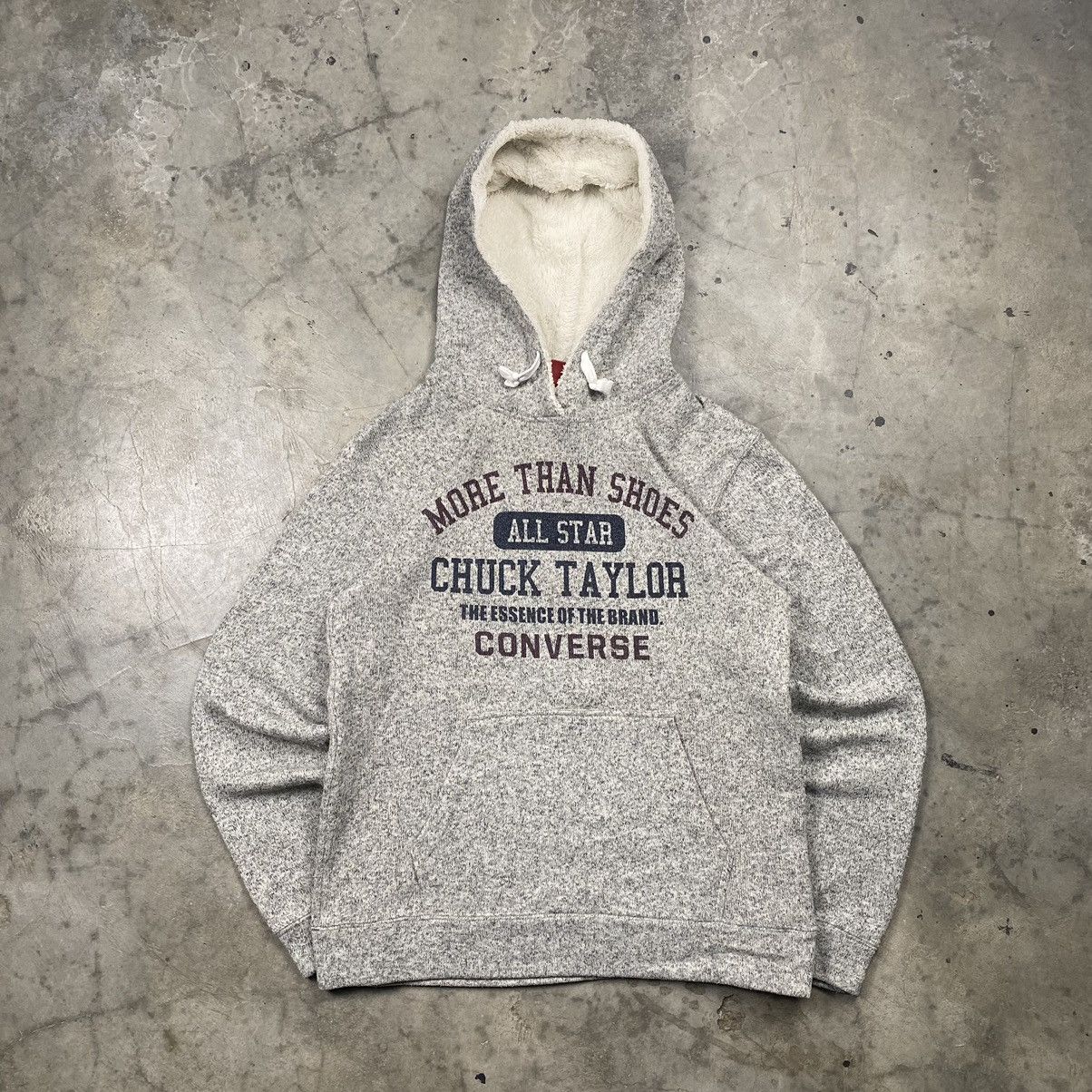 Converse × If Six Was Nine × Vintage y2k Converse Wool Fleece Fur Hoodie Size US M / EU 48-50 / 2 - 1 Thumbnail