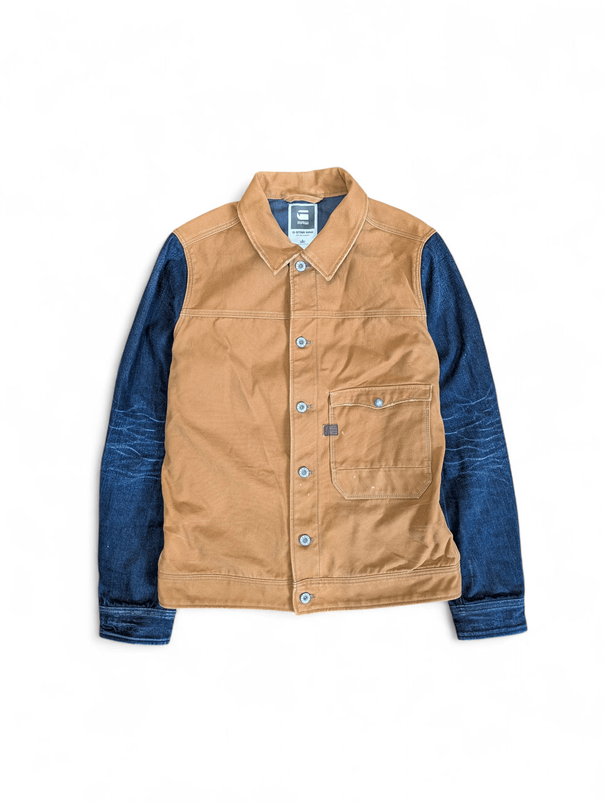 G-Star G-STAR Hunter Mix Slim Jkt Workwear Canvas Denim Jacket Size US L / EU 52-54 / 3 - 19 Thumbnail
