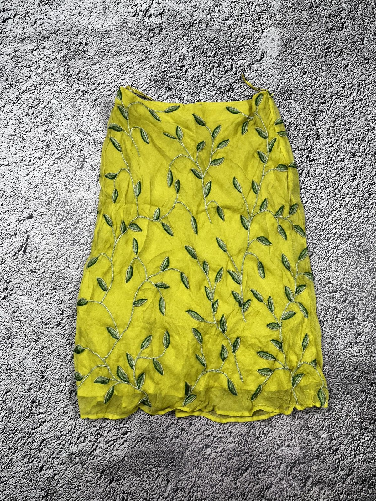 Retrofit Vintage 00s Roberto Cavalli Style Floral Silk Midi Skirt Size 32" / US 10 / IT 46 - 1 Thumbnail