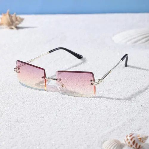 Vintage Square Rimless Glasses 2024 Size ONE SIZE - 2 Thumbnail