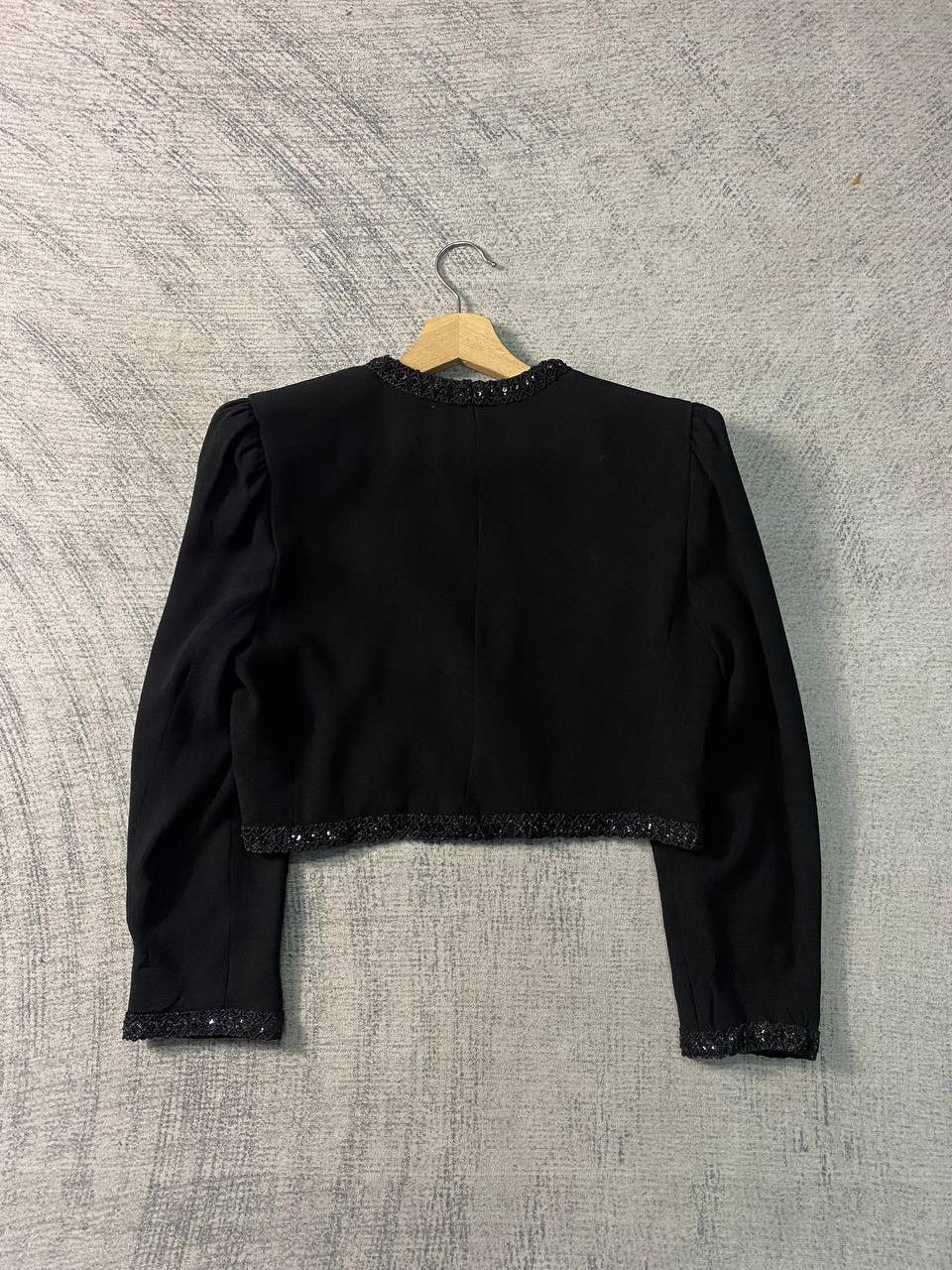 Givenchy × Vintage Rare Givenchy Hi Formal Jacket Cropped Beaded Bolero Style Size XL / US 12-14 / IT 48-50 - 6 Thumbnail