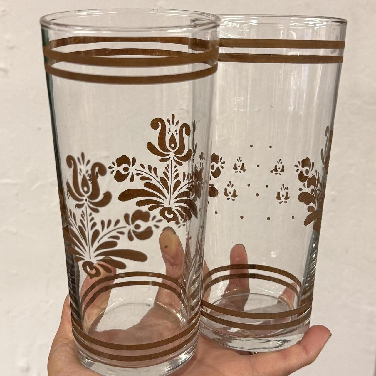 Designer Set of 2 Filagree Glasses Size ONE SIZE - 2 Thumbnail