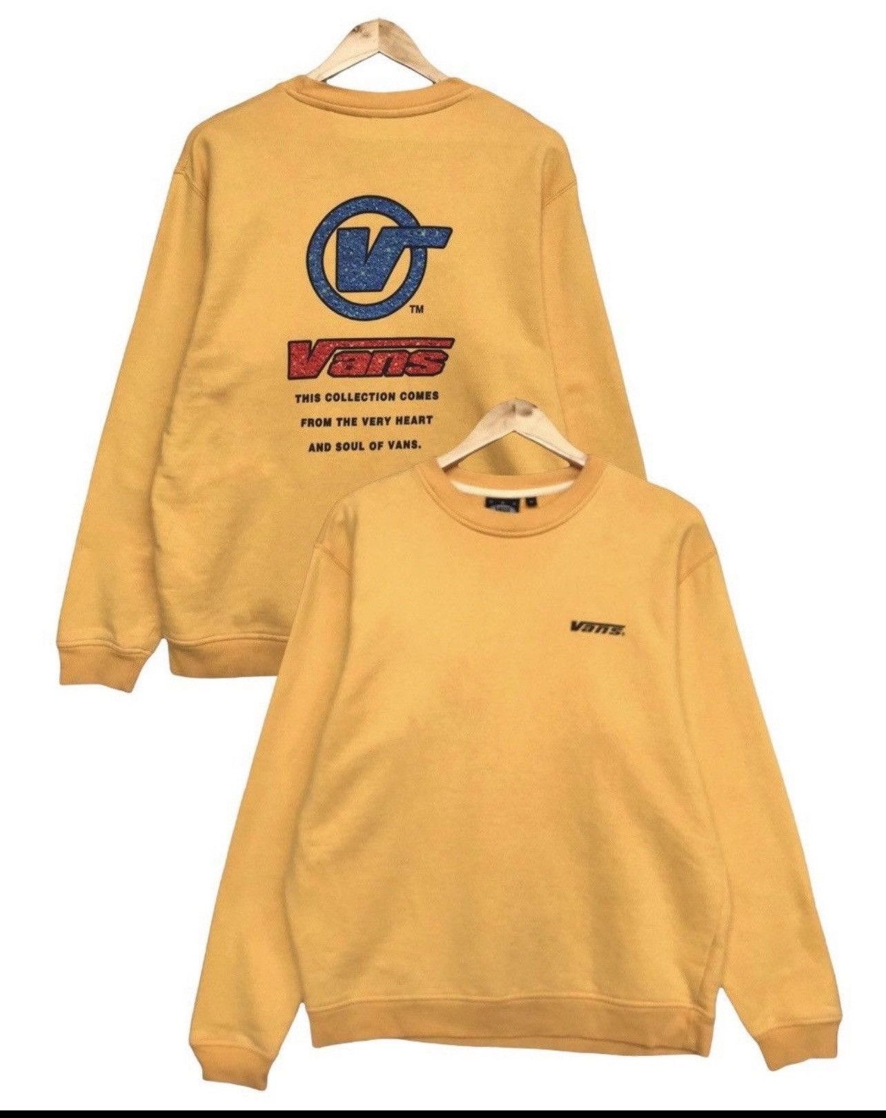 Vans × Vintage Vintage 90s Vans Big Spellout Logo Baggy Boxy Sweatshirt Size US M / EU 48-50 / 2 - 1 Thumbnail