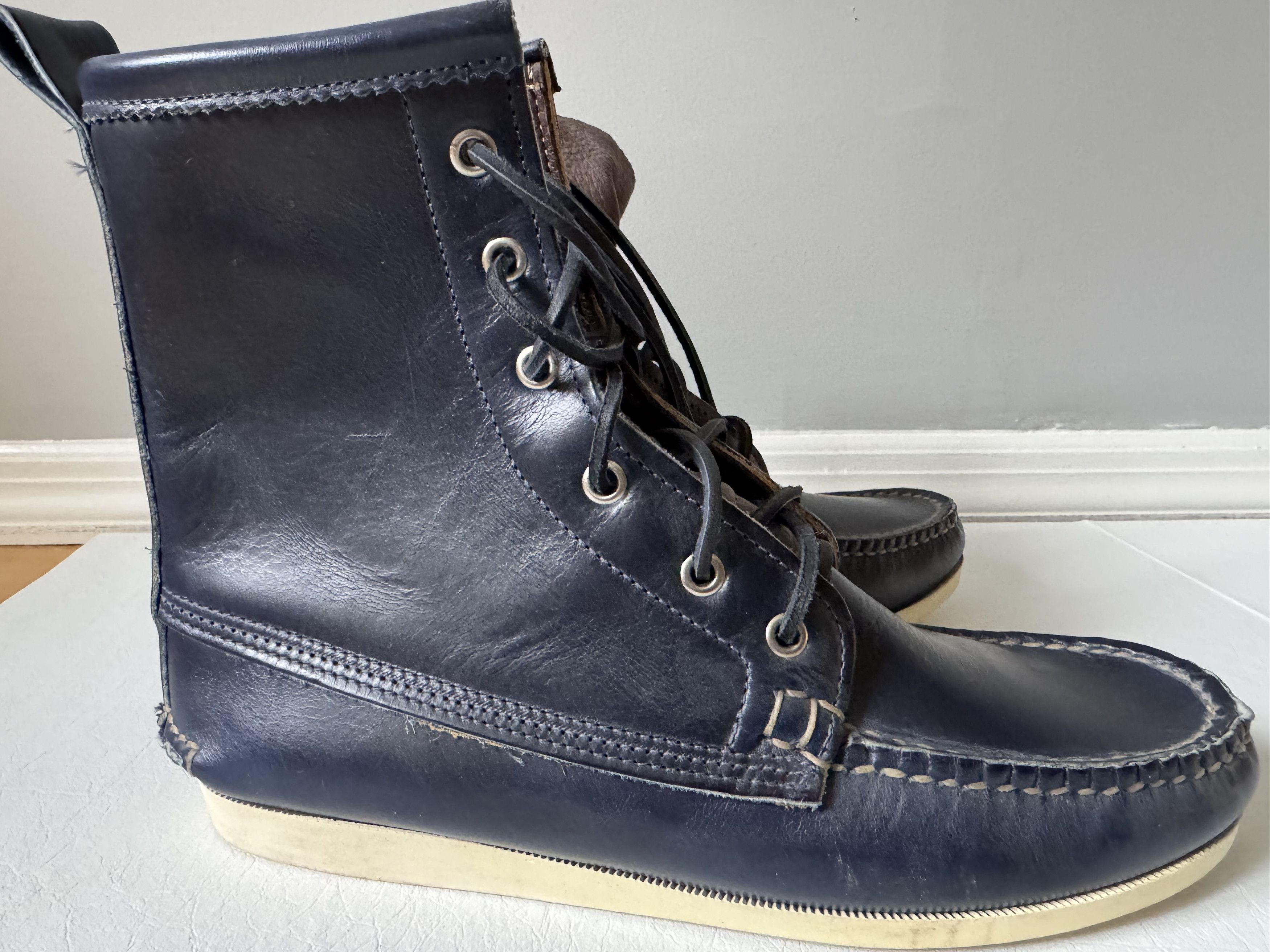 Quoddy Navy Boots Size US 8 / EU 41 - 1 Thumbnail