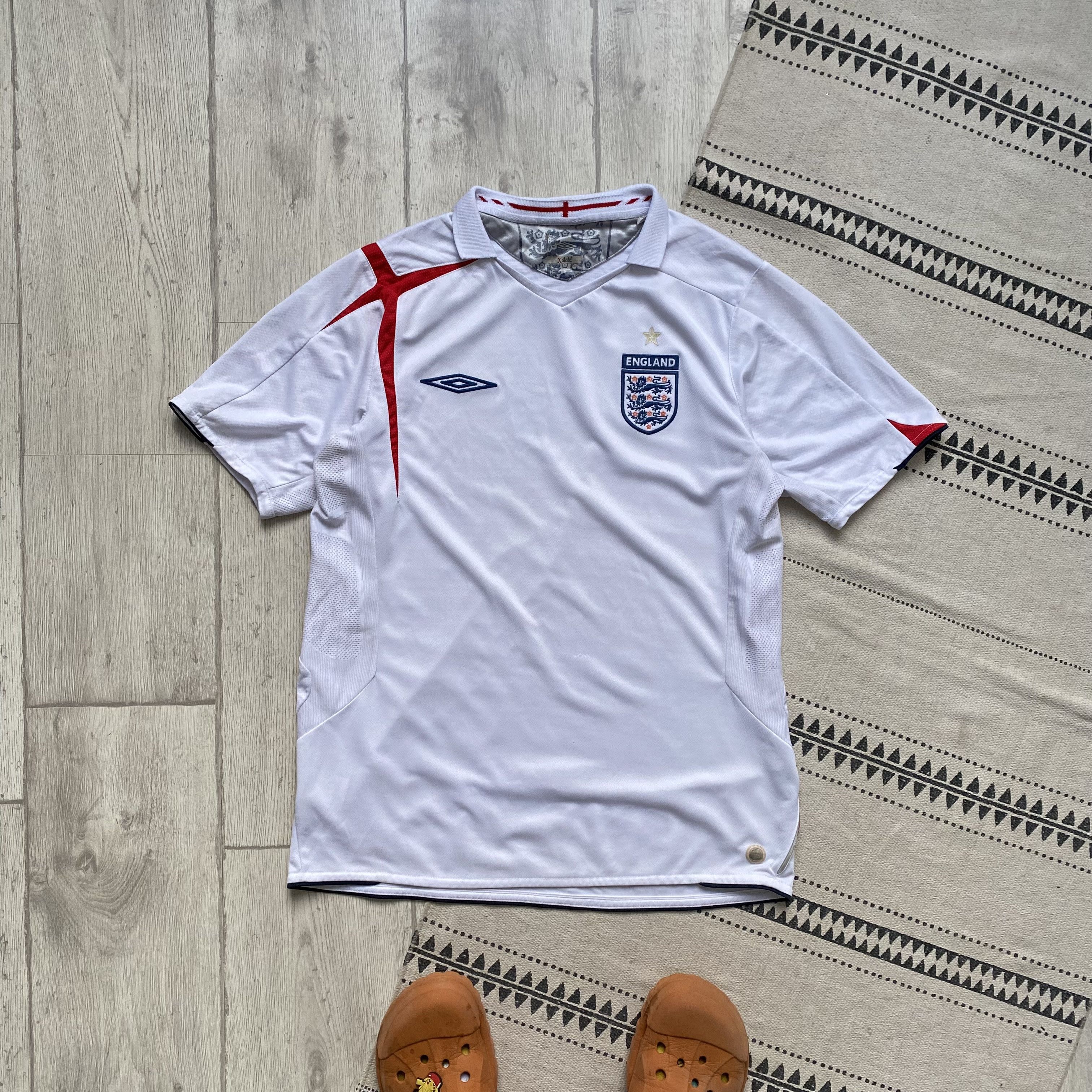 Umbro ⚽️ Drill Vintage England Soccer jersey Blockore 2005 Size US M / EU 48-50 / 2 - 1 Thumbnail