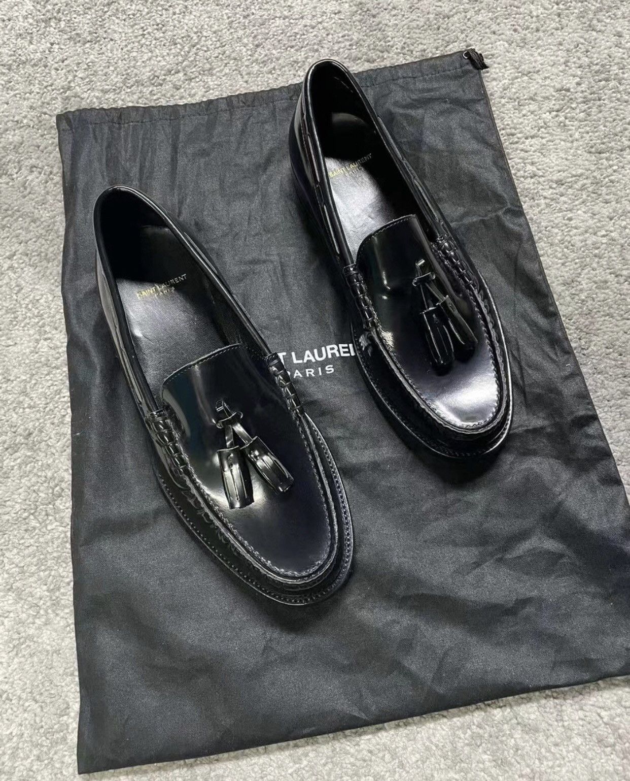 Saint Laurent men's leather shoes