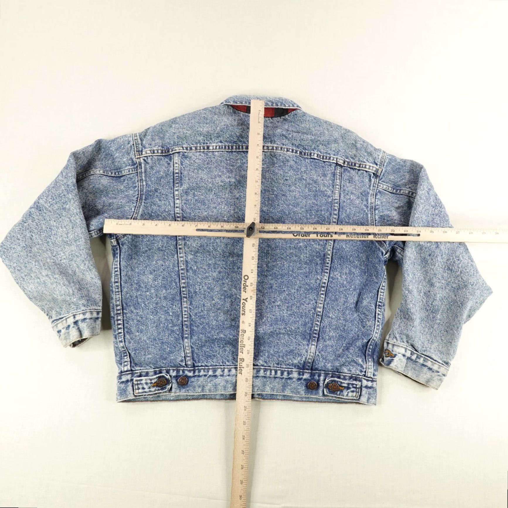 Levi's VINTAGE Levi's Jacket Mens Medium Denim Trucker 80s Style Casual Outerwear Blue Size US 31 - 4 Thumbnail